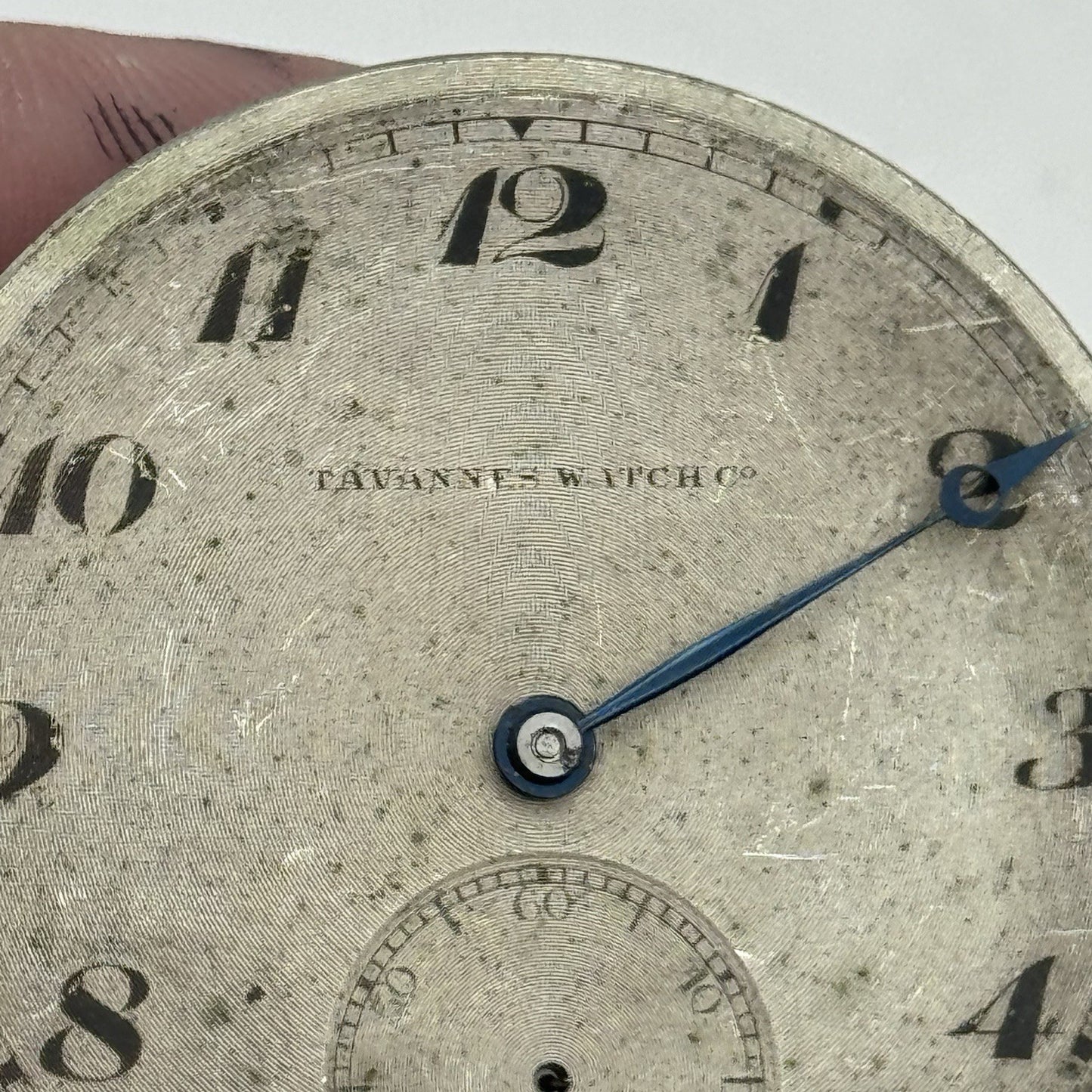 43mm Tavannes Watch Co Swiss Quality Vintage Pocket Watch Movement PARTS REPAIR