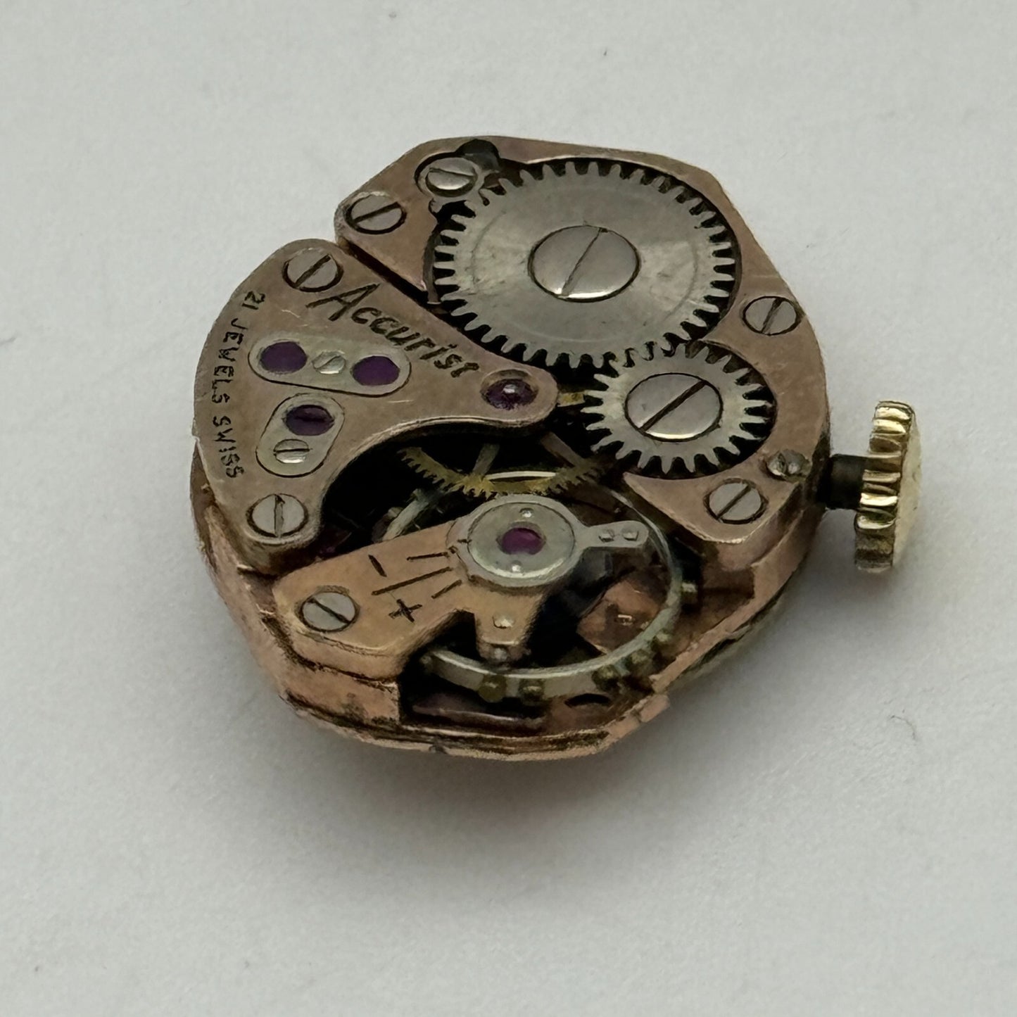 15mm Ladies Accurist FHF 60 Manual Wind Watch Movement Swiss Vintage PARTS