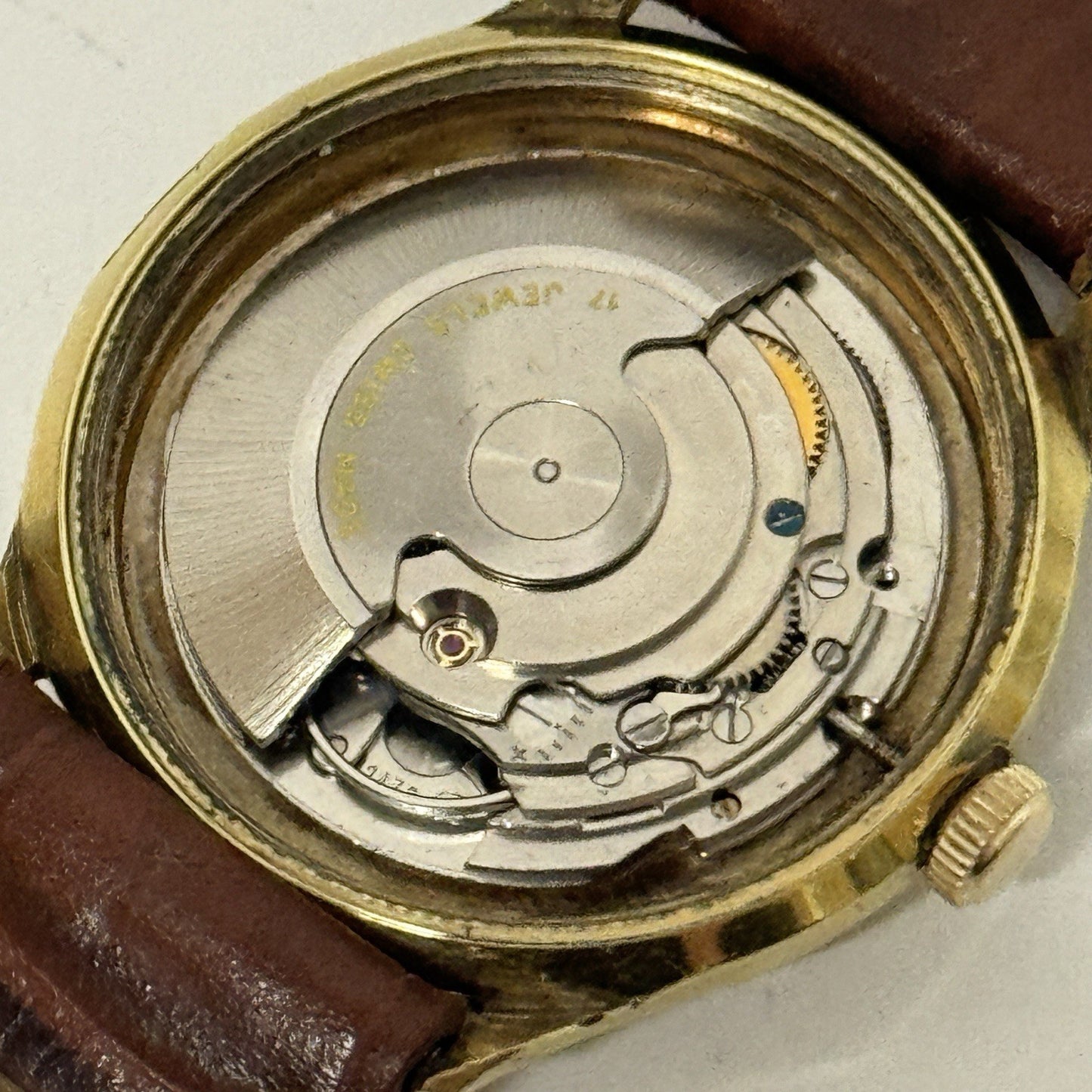 34mm Mens Walkermatic Astron ETA 2472 Automatic Vintage Watch Running To Service