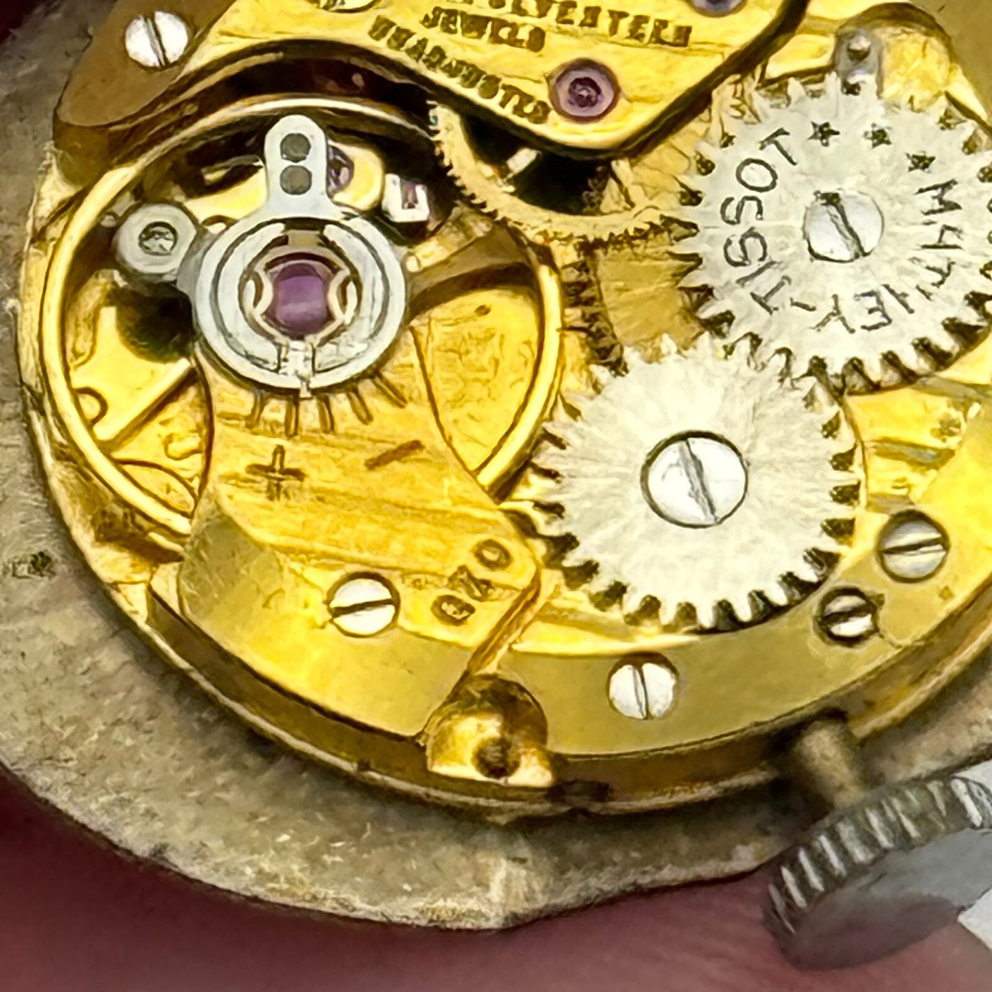 17.4mm Running Mathey Tissot 070 Manual Wind Swiss Quality Watch Movement PARTS