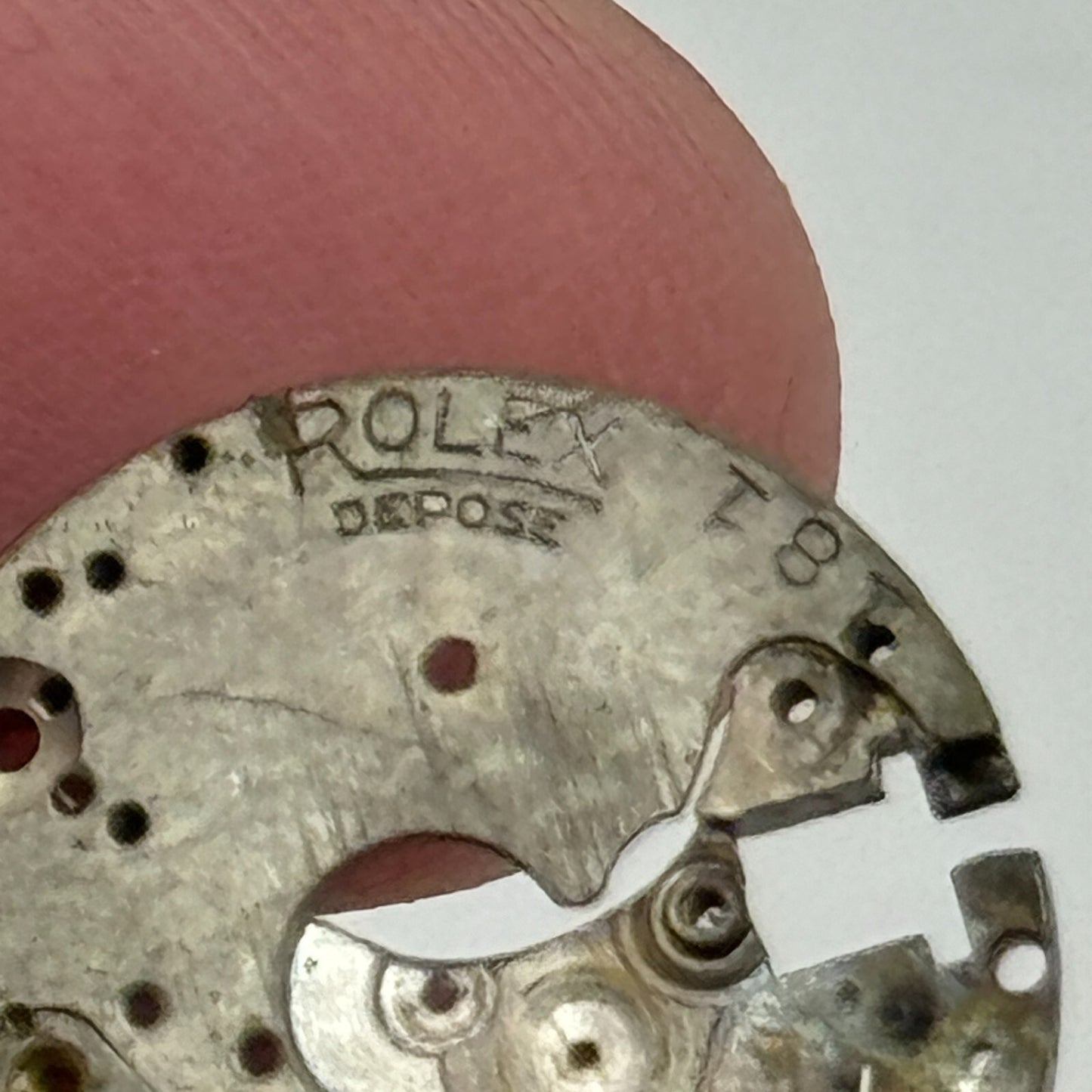 17.4mm Rolex Depose 181 Main Plate Manual Wind Watch Movement Vintage PARTS