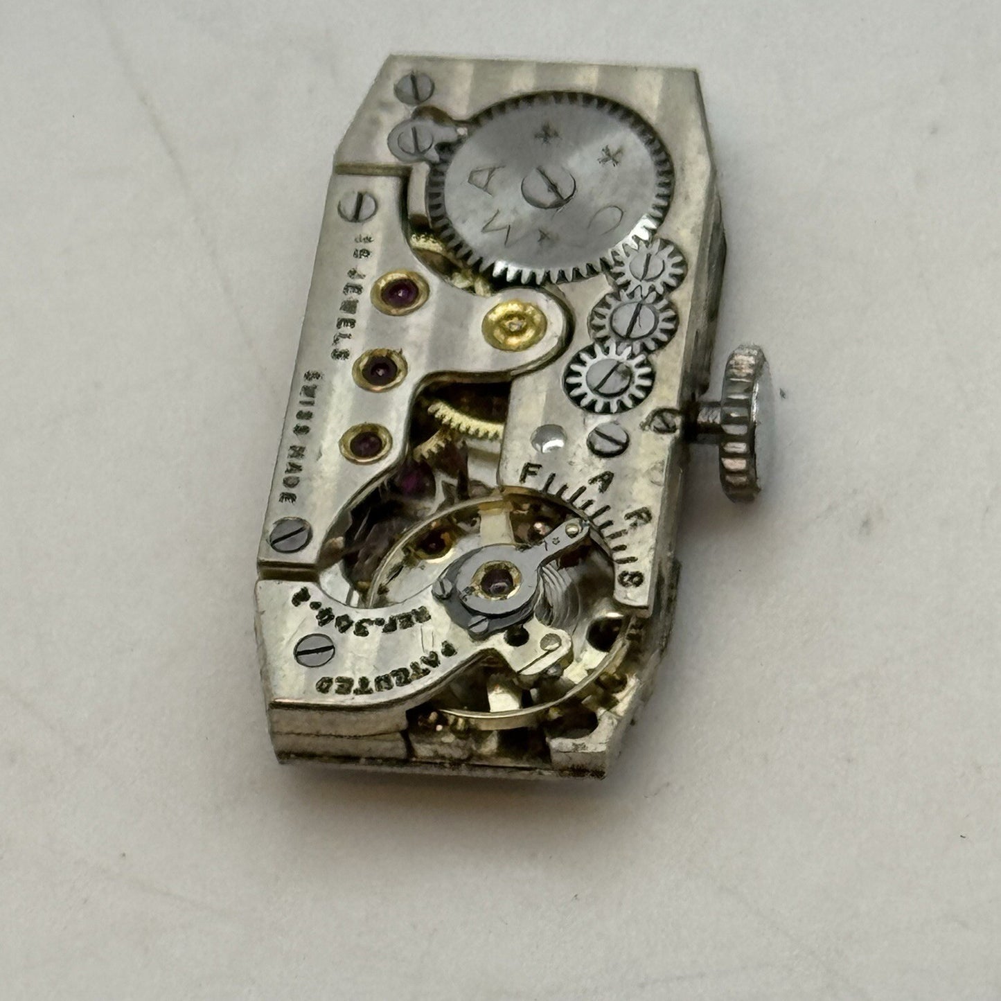 12.3mm Cyma Tavannes Cal 344.2 High Quality Tank Watch Movement Parts Repair
