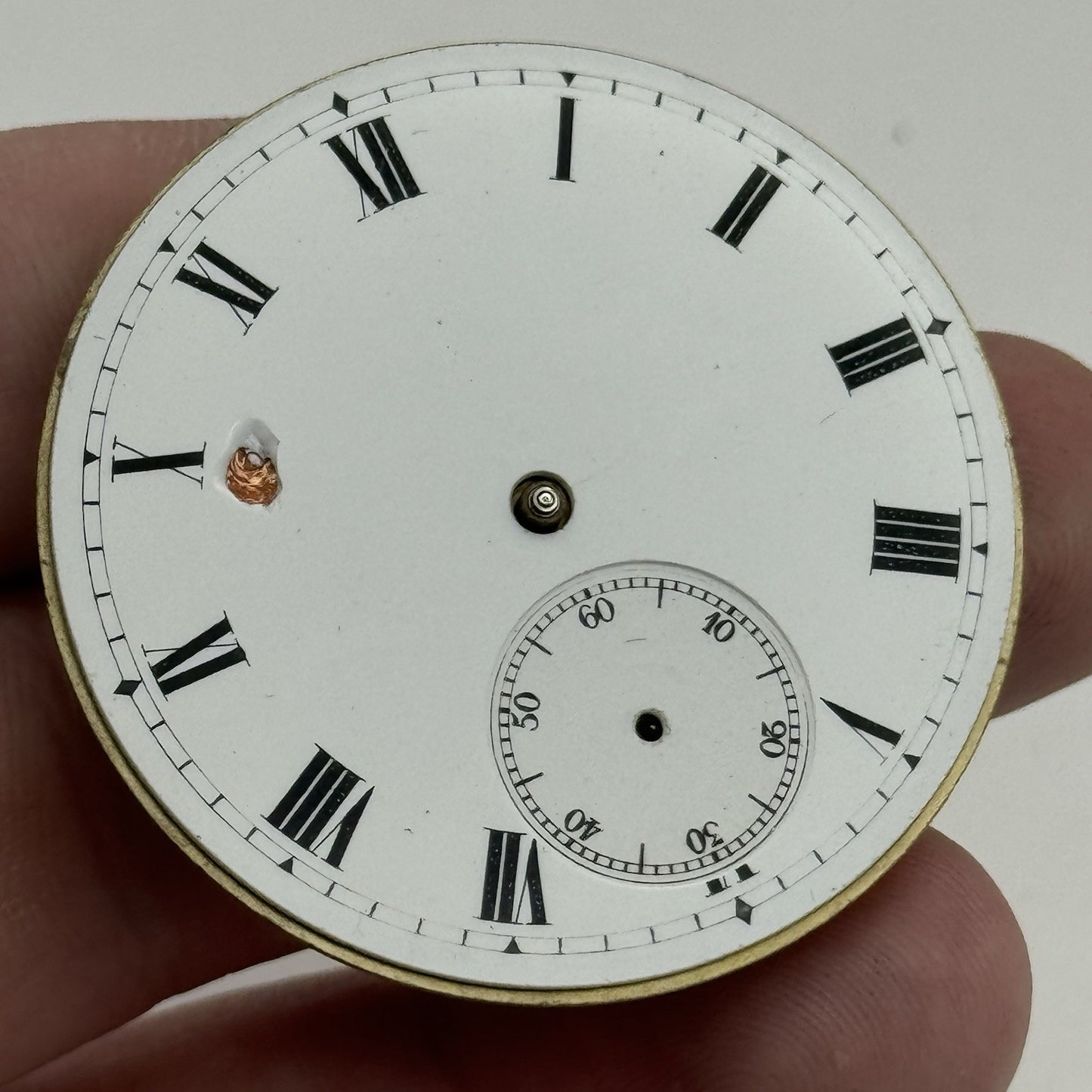 43.2mm Moeris Open Face Swiss Vintage Pocket Watch Movement PARTS REPAIR SPARES