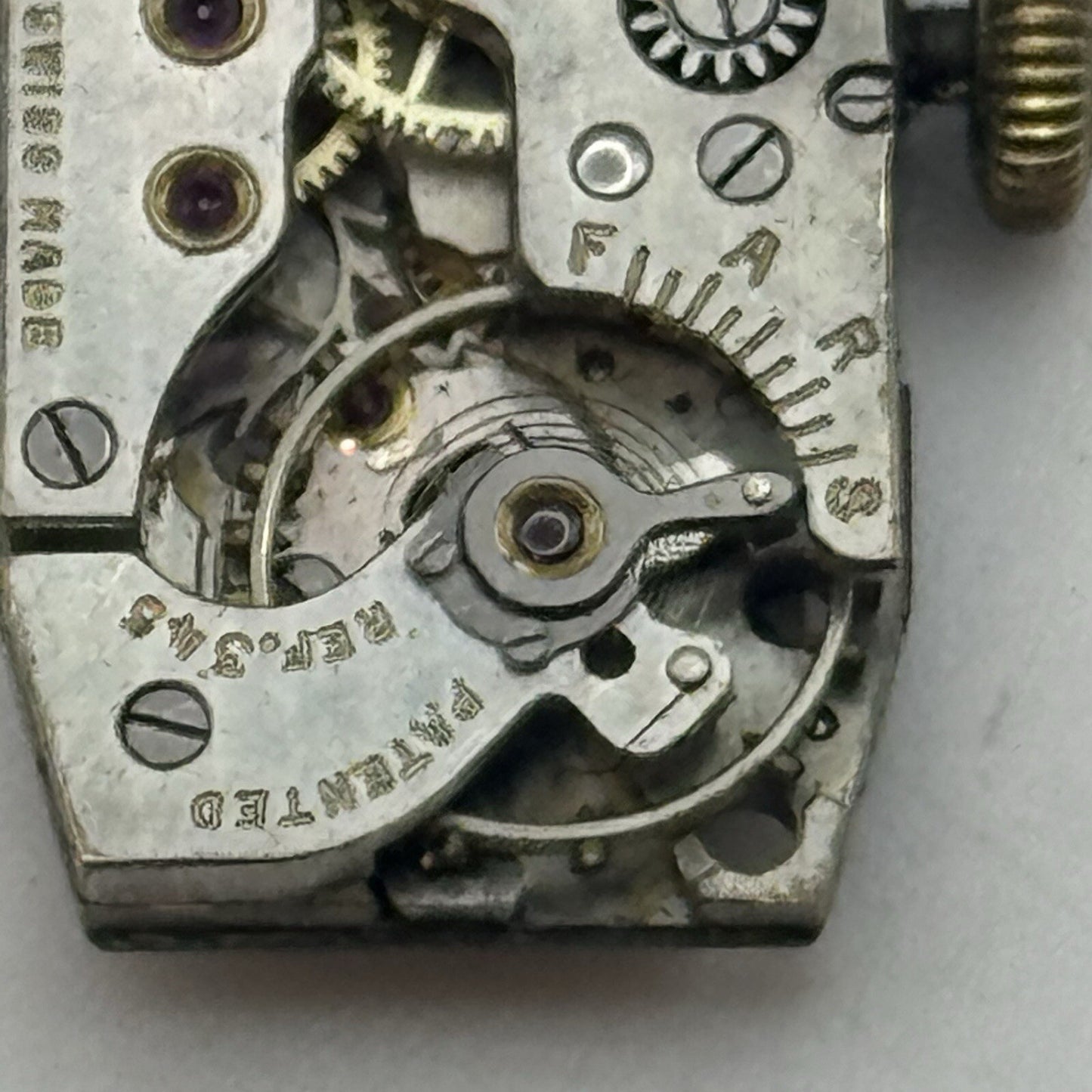 12.1mm Cyma Tavannes Cal 345 High Quality Tank Watch Movement Restoration Parts