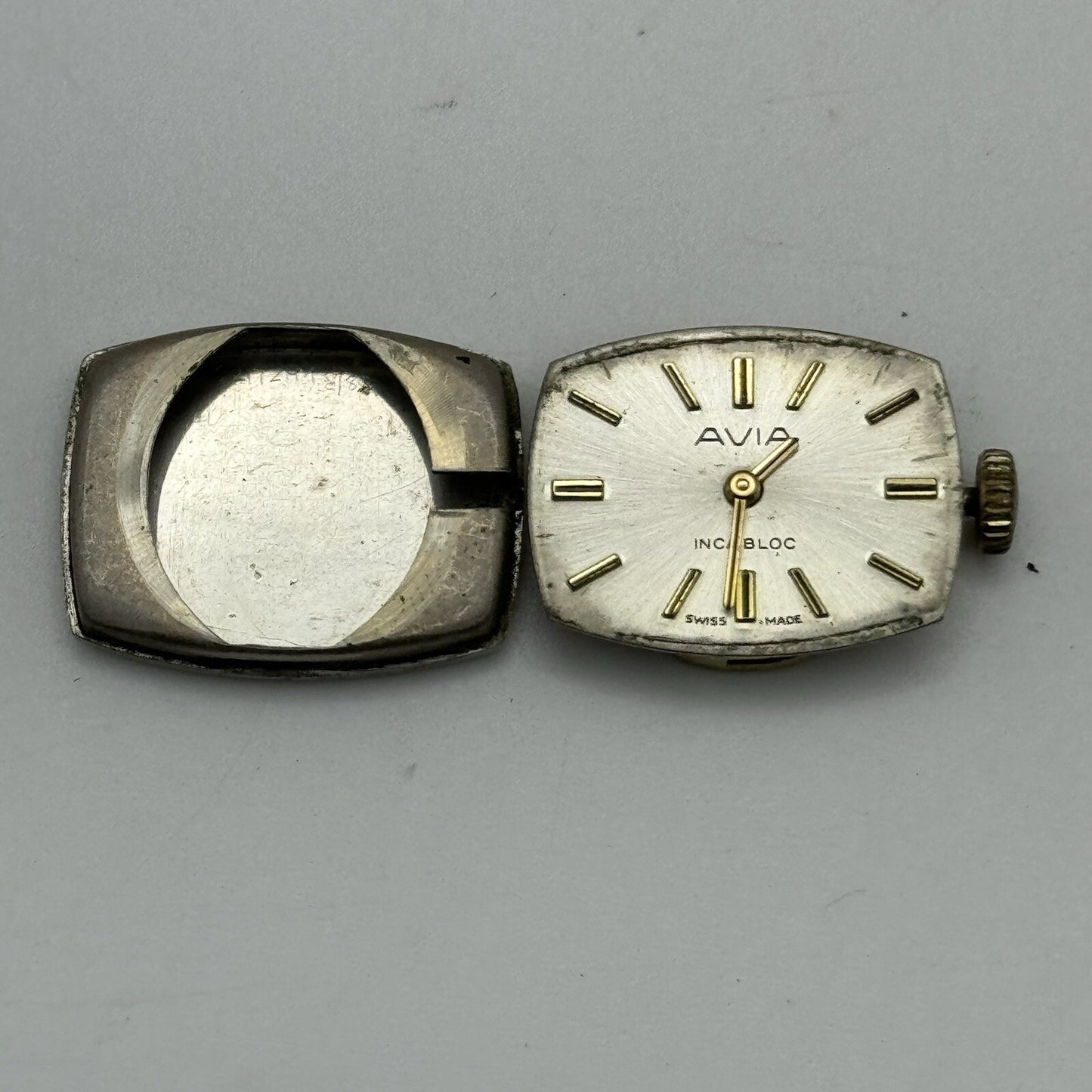 21mm WORKING Vintage Avia Art Deco Expandable Strap Ladies Cocktail Wristwatch