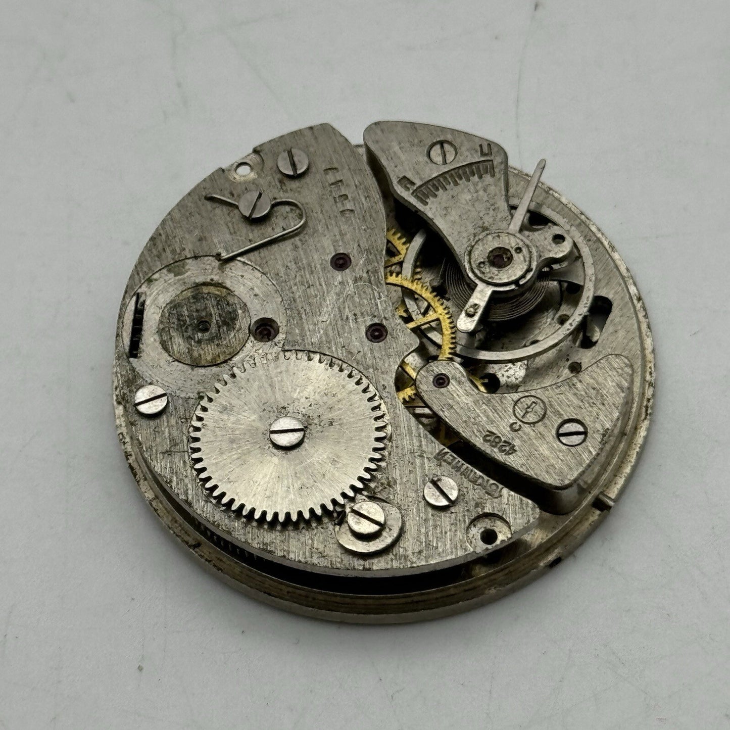 43.2mm Manual Wind Soviet Stop Watch Pocket Watch Movement FOR PARTS Restore