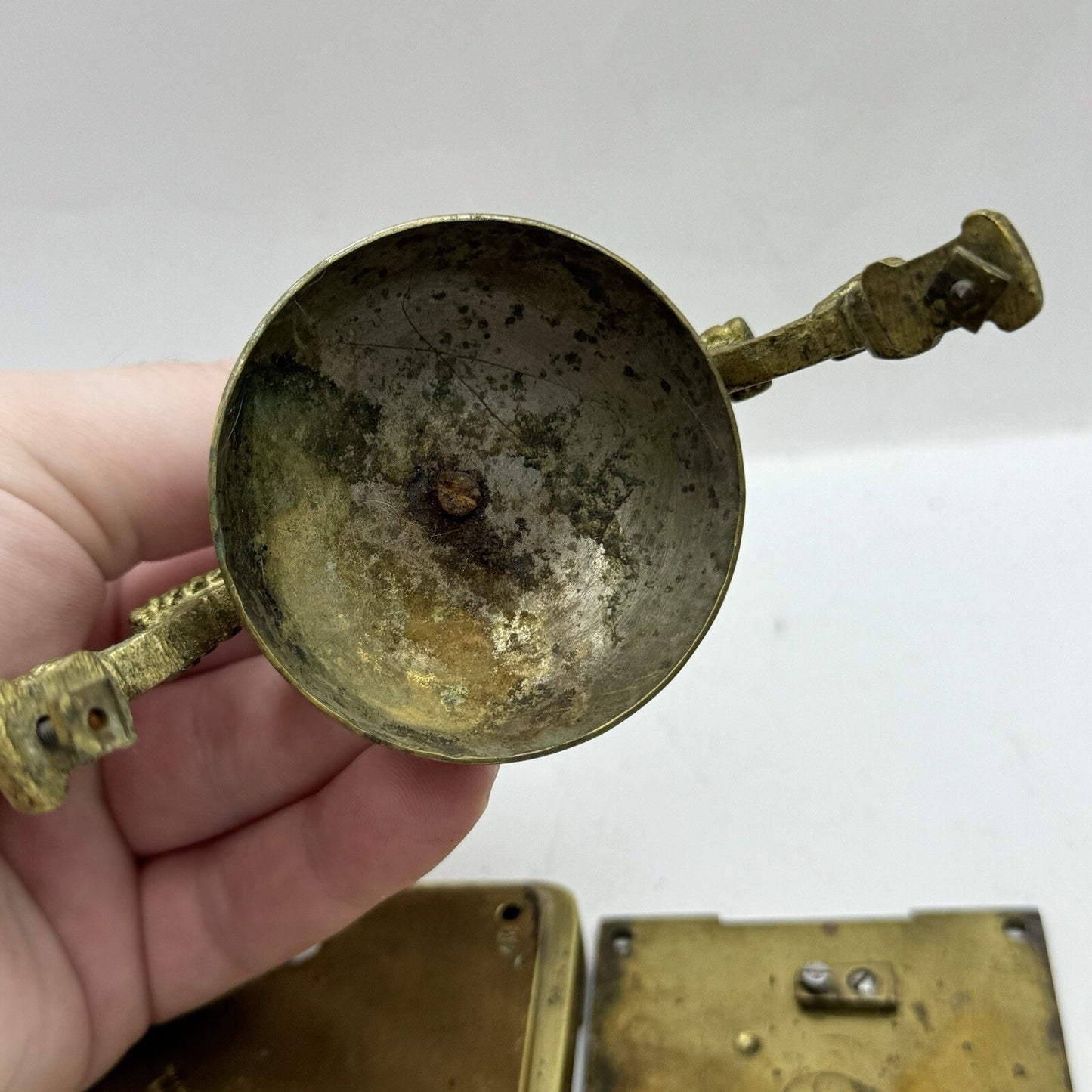 Unidentified Antique Clock Parts Unknown Origin Or Age See Photos Parts Repair