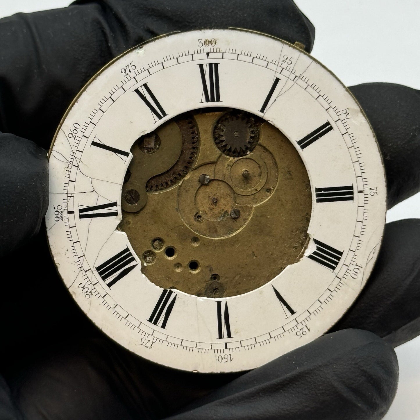46.4mm Thomas Russell & Son Liverpool Antique Pocket Watch Movement FOR PARTS