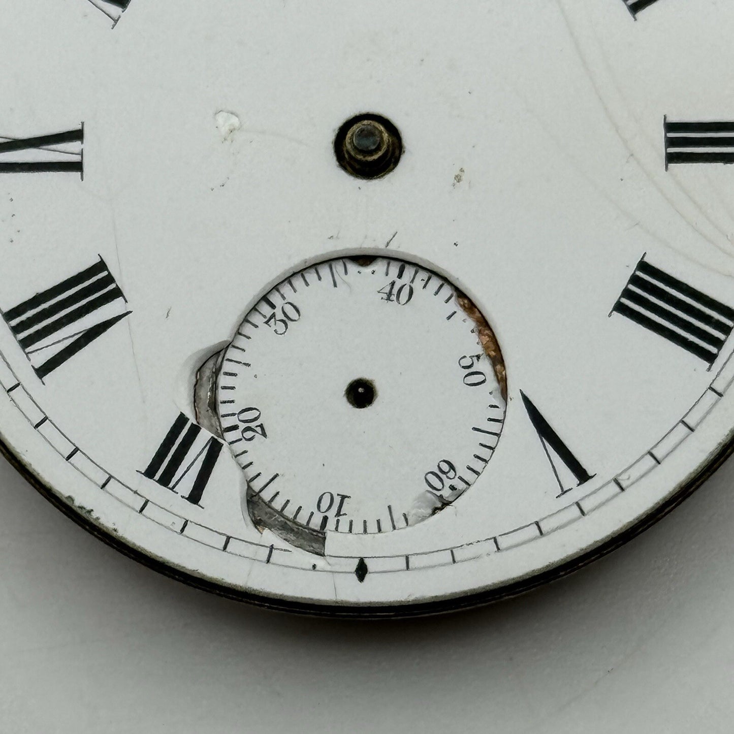 43.1mm Manual Wind Waltham Traveler Model Hunter Pocket Watch Movement FOR PARTS