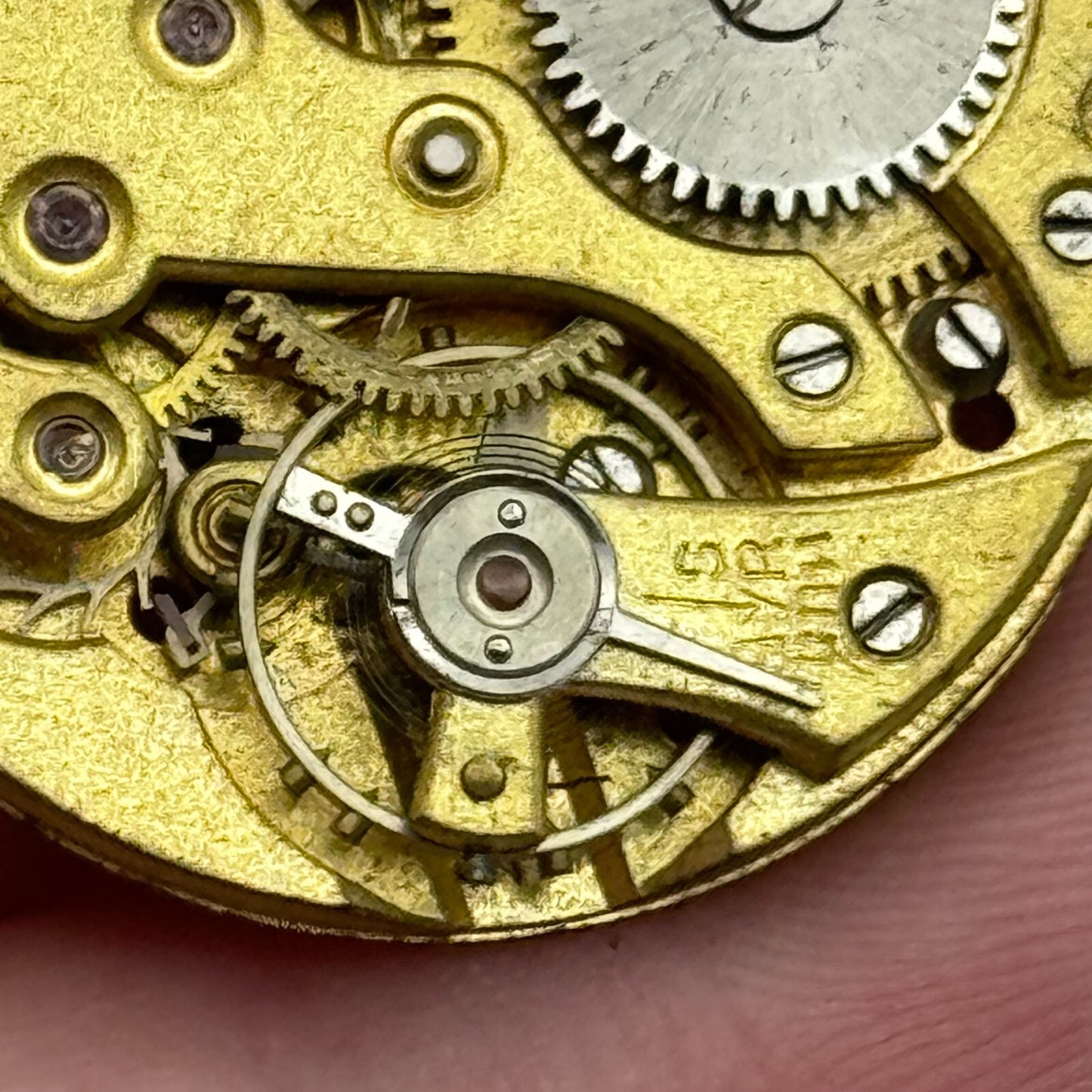27mm Unidentified Balance Ok Trench Mens Watch Movement Manual Wind Swiss PARTS