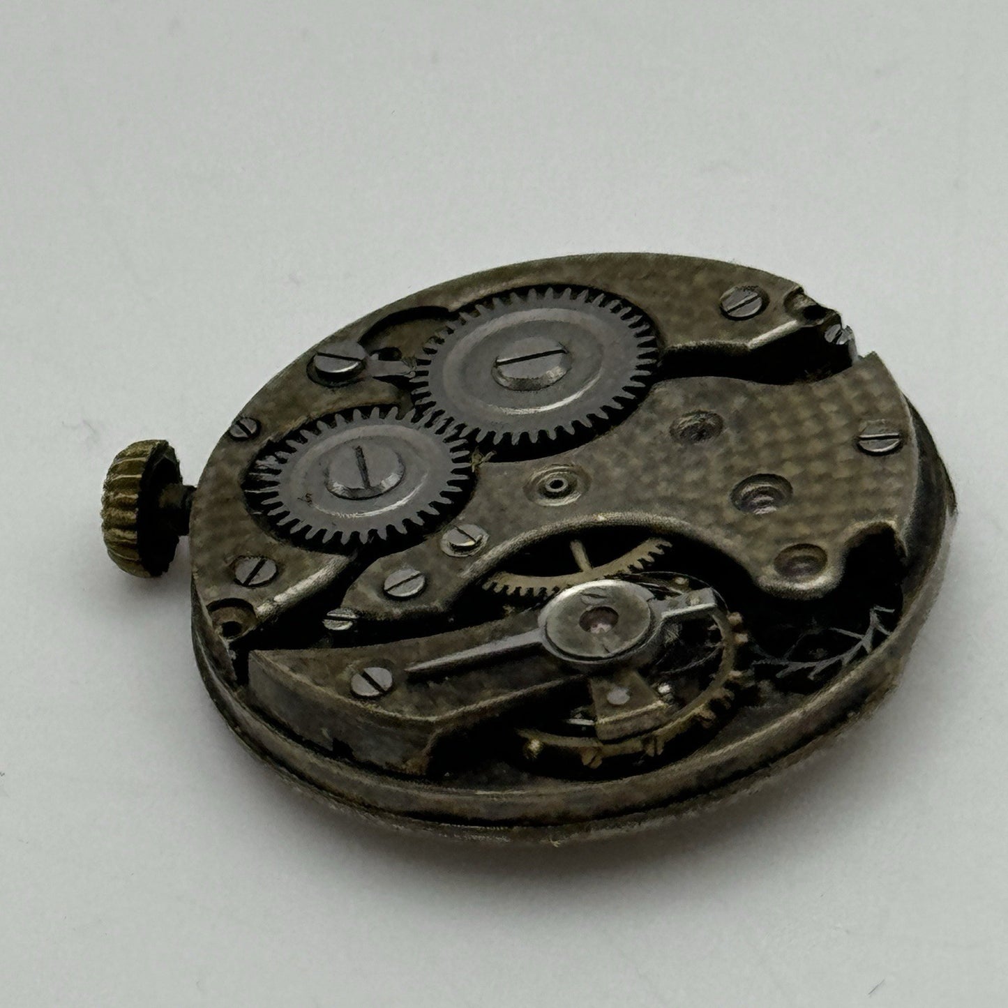 25.7mm ROLEX Rebberg Manual Wind Trench Watch Movement & Dial Antique PARTS