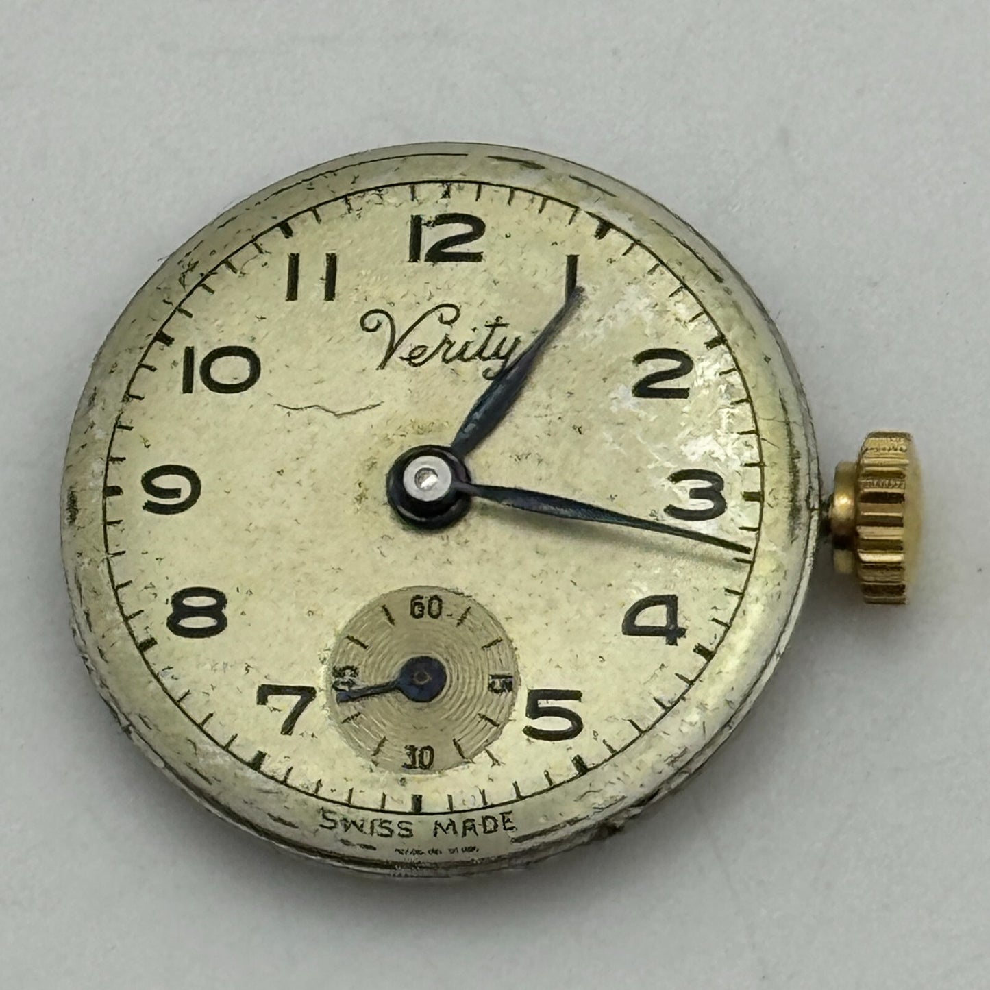 19.7mm Running Verity ETA 980 Sub Seconds Manual Wind Swiss Watch Movement PARTS