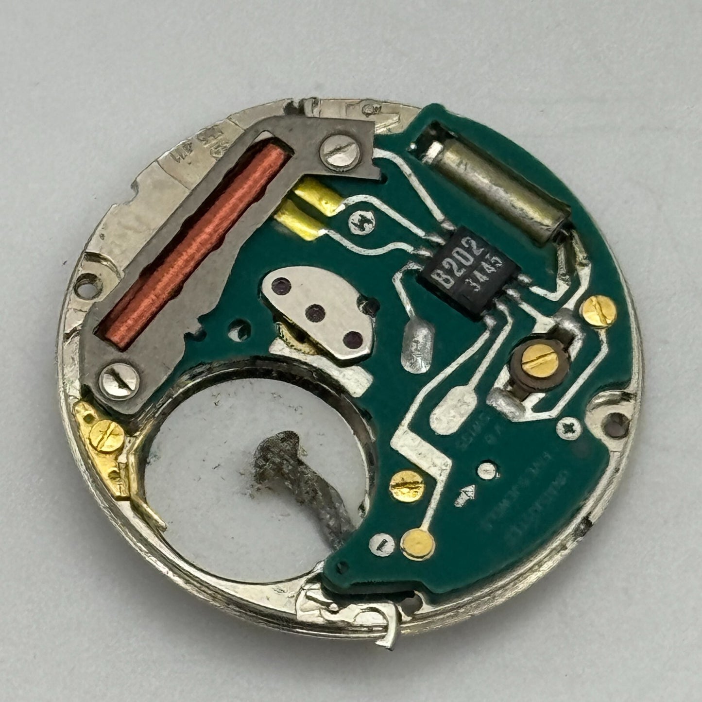 23.8mm ETA 555.411 Swiss 5 Jewels Quartz Partial Watch Movement Vintage PARTS