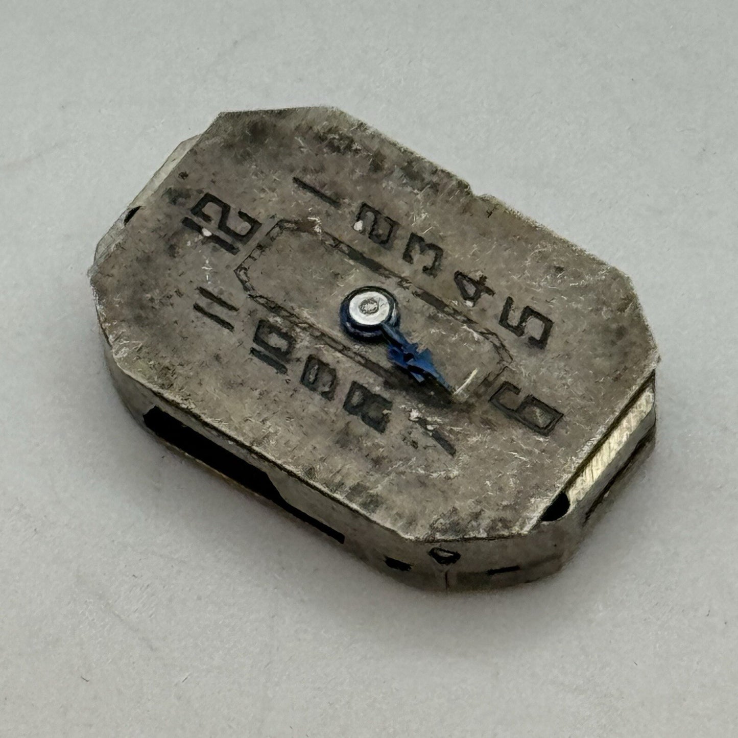 12.7mm Ovida Art Deco Tank Watch Movement Dial Restoration Repair Balance Ok