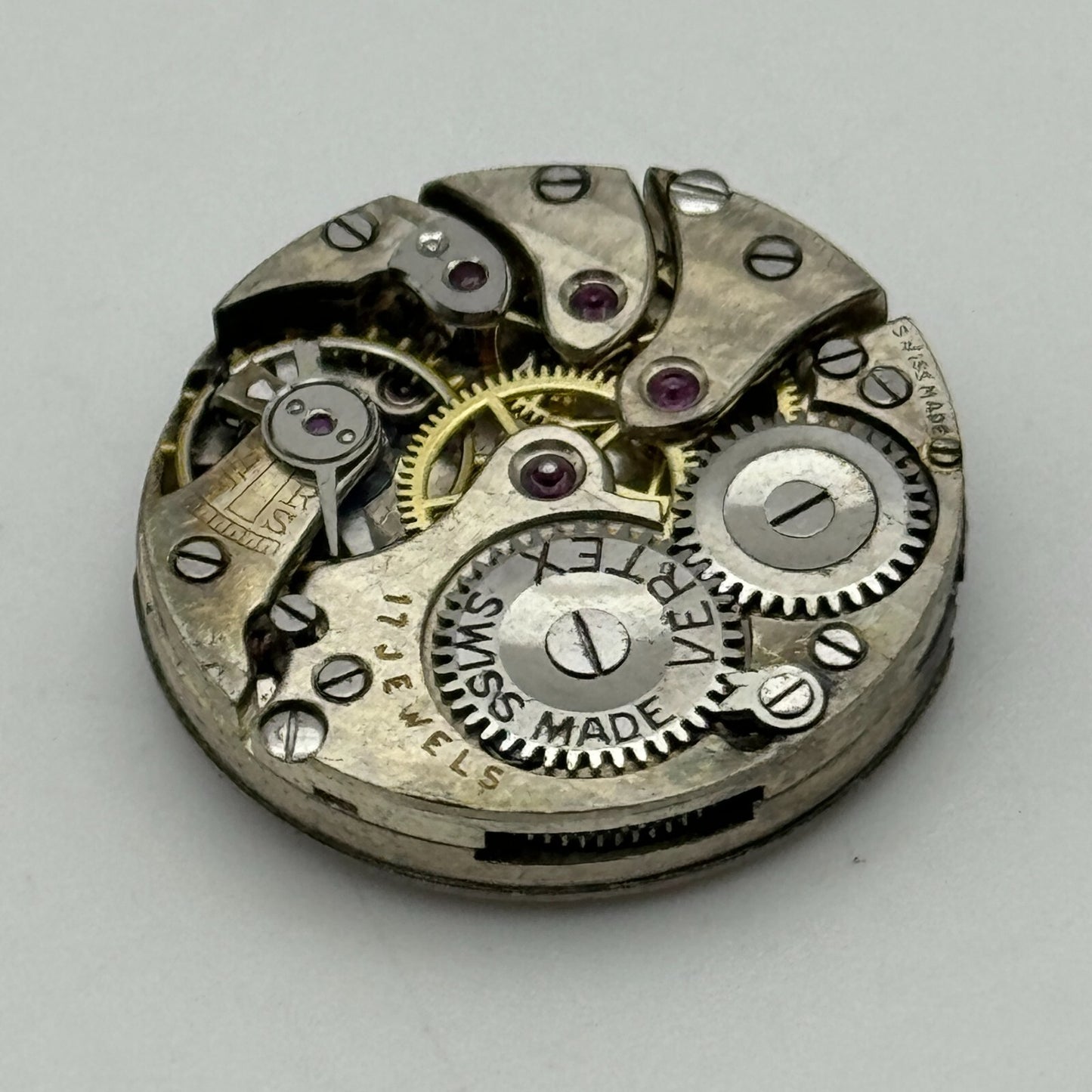 22mm Vertex Revue Balance Ok Sub Seconds 15 Jewels Trench Watch Movement PARTS