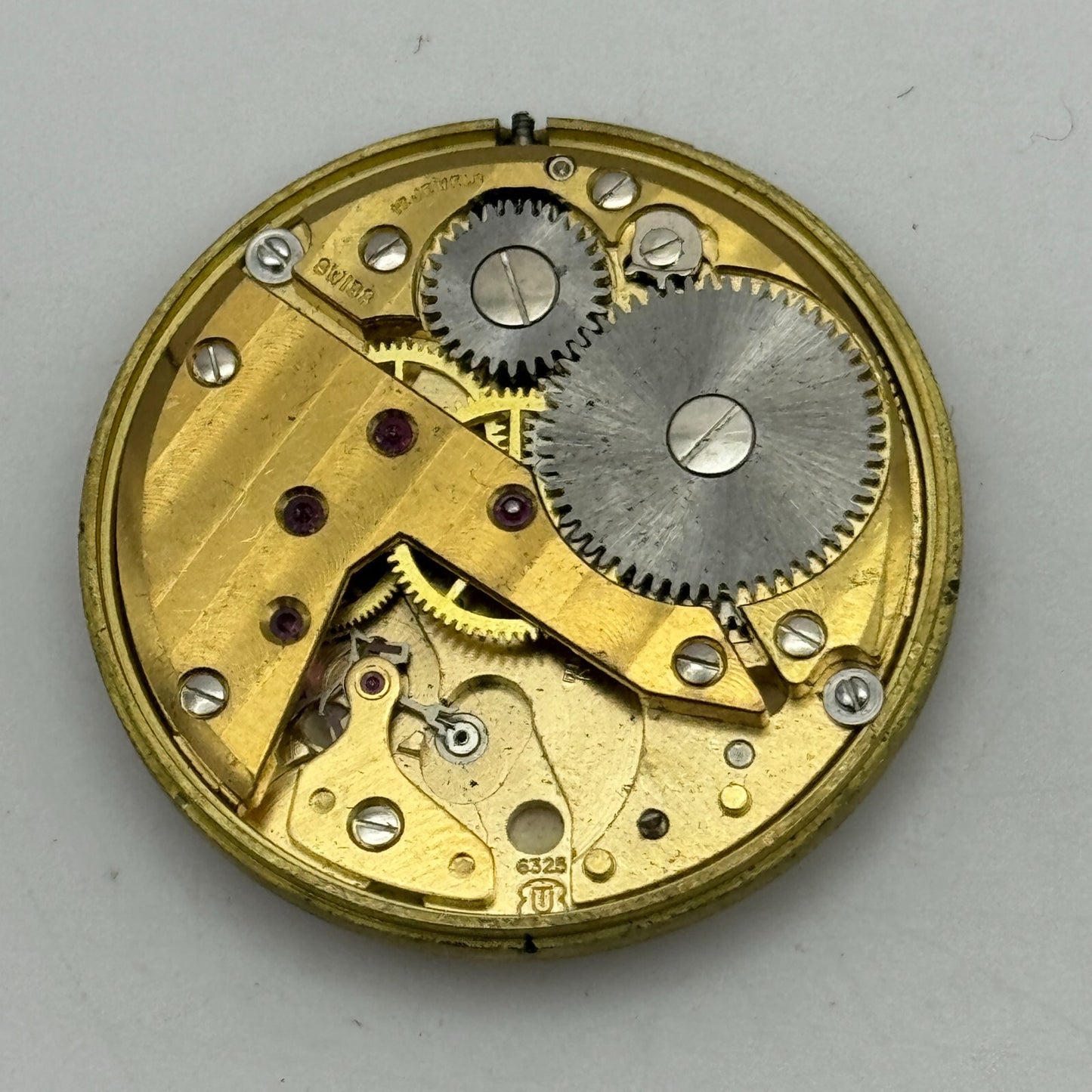 31.6mm Men's Garrard Unitas UT 6325 Manual Wind Swiss Watch Movement PARTS SPARE