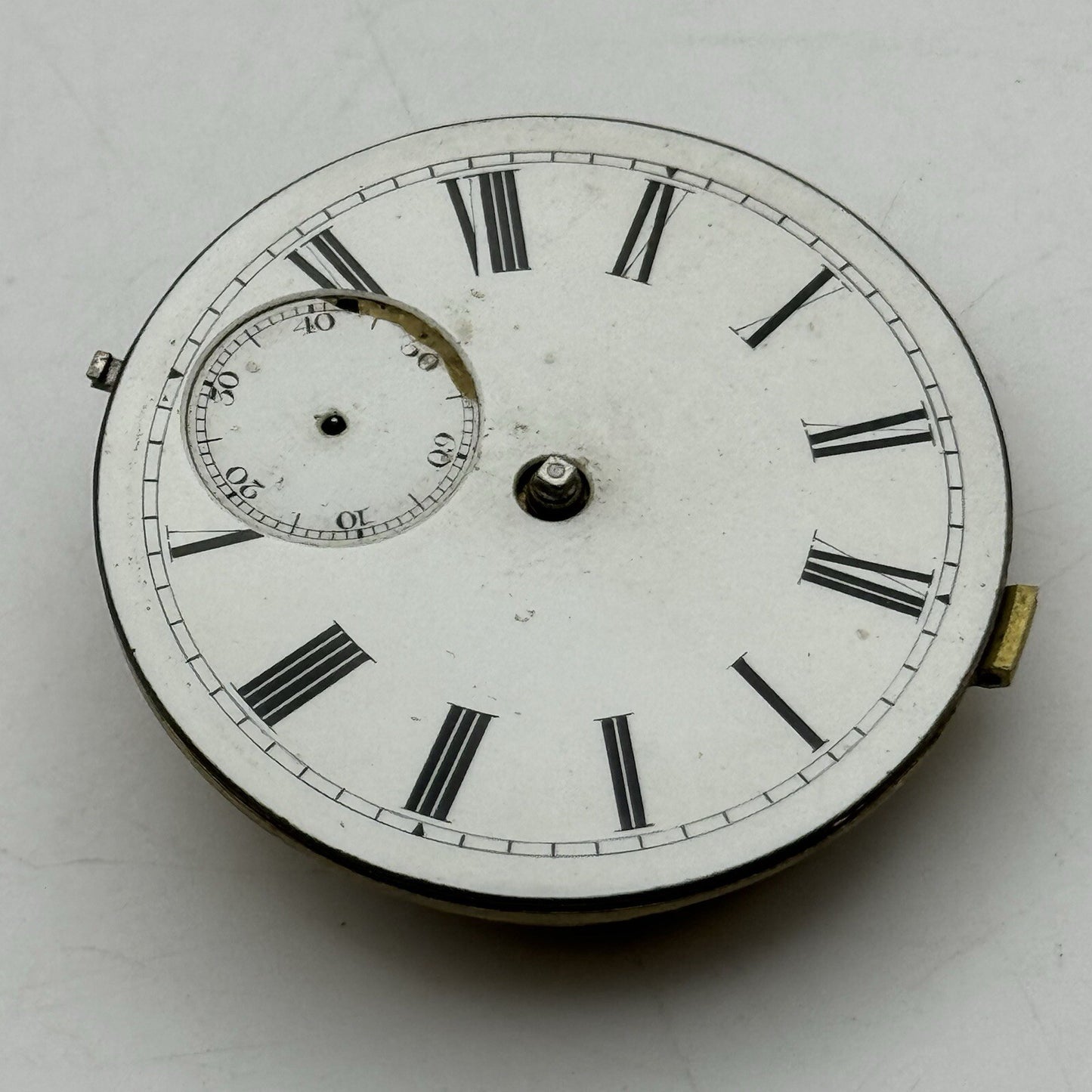 43mm Manual Wind E Johnson & Son Derby Pocket Watch Movement Dial FOR PARTS