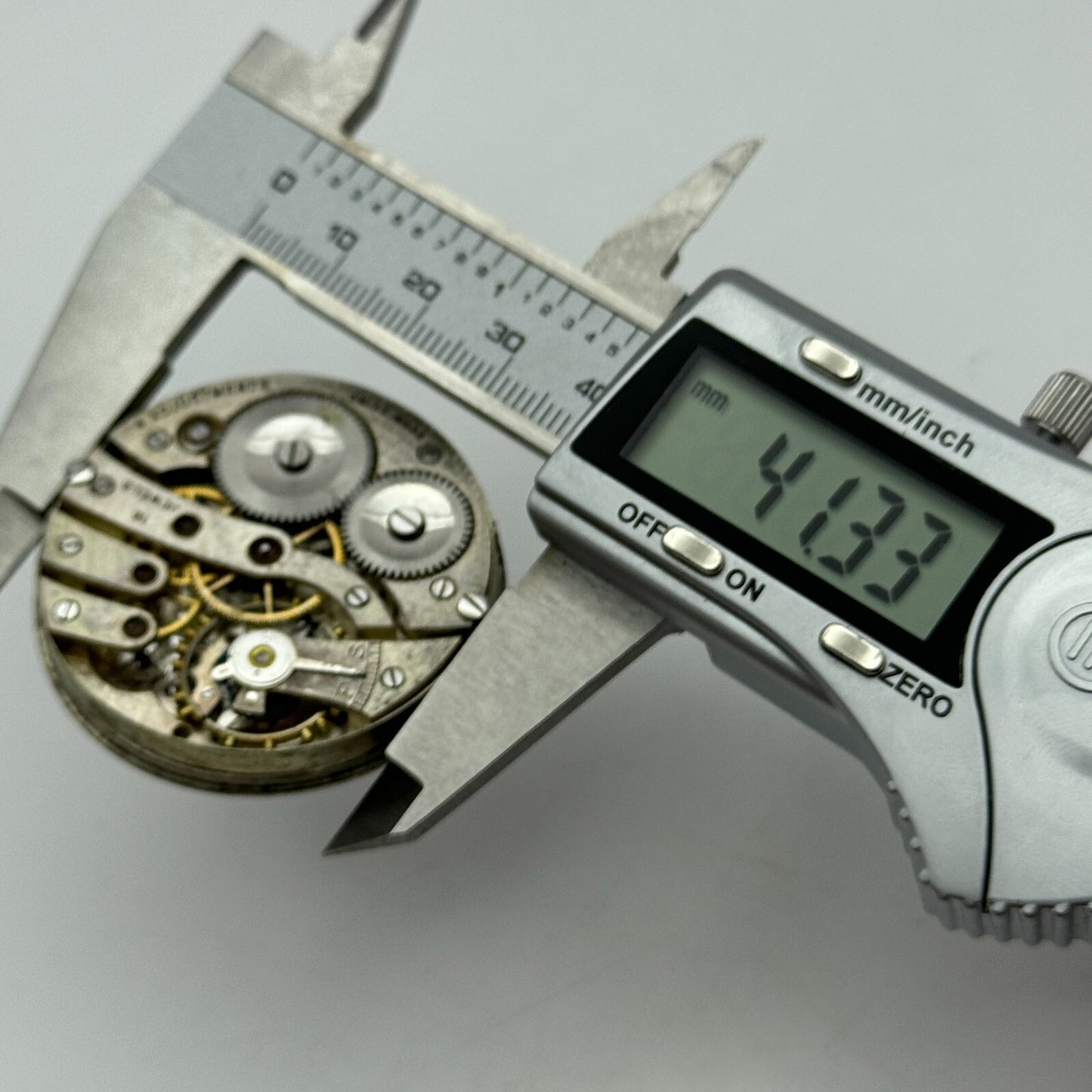 43mm Cyma Ref 919 Tavannes Open Face Balance Ok Pocket Watch Movement PARTS