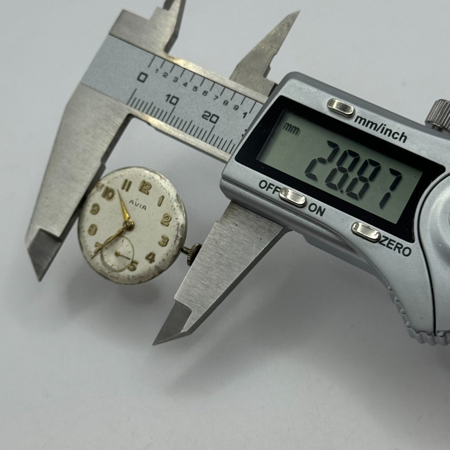 23.6mm Avia AS 1123 1124 Manual Wind 15 Jewels Swiss Watch Movement PARTS SPARES