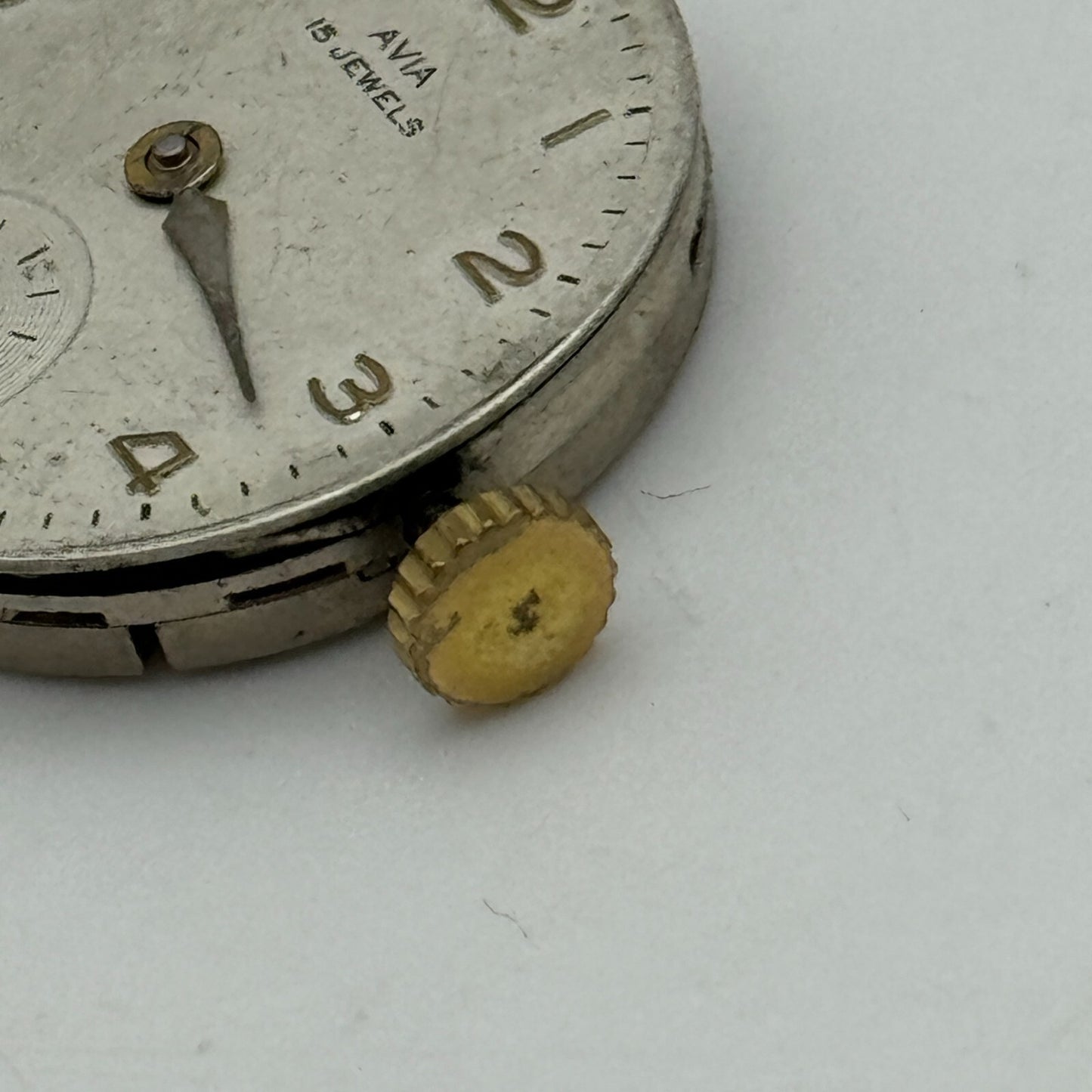 23.6mm Avia AS 984 Manual Wind Watch Movement Swiss Vintage PARTS SPARES