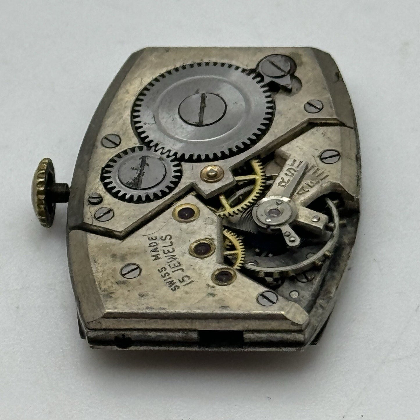 20mm Art Deco High Quality Tank Watch Movement Dial Hands Restoration Repair