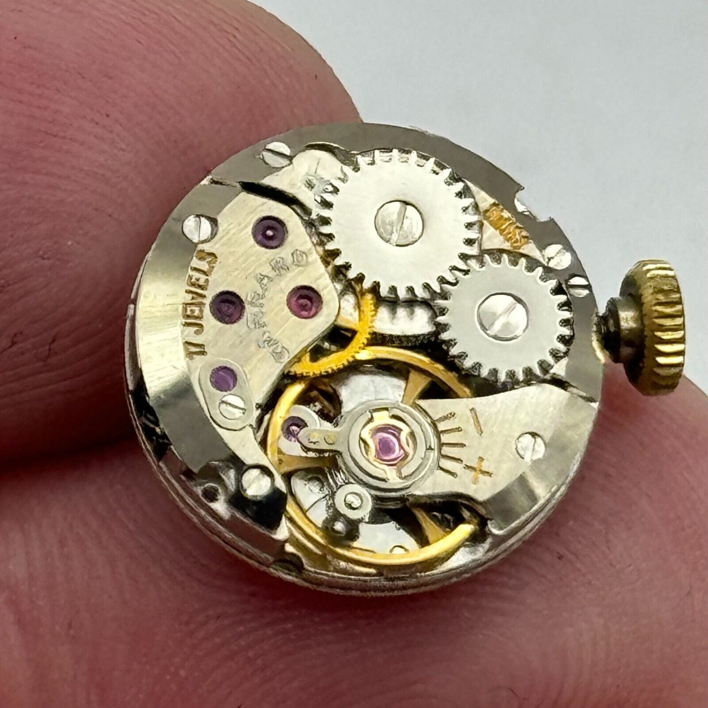 15.5mm Ladies Running Garrard ETA 2412 Manual Wind Watch Movement PARTS SPARES