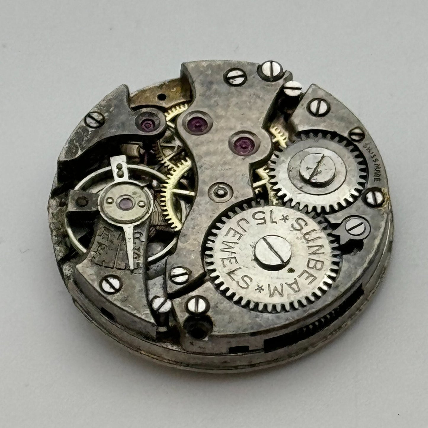 23.6mm Mens Sunbeam Balance Ok Trench Watch Movement Manual Wind Swiss PARTS