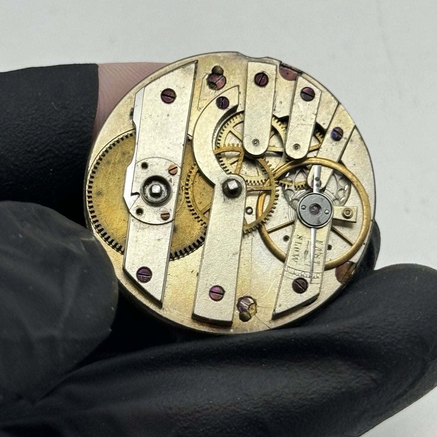 34mm High Quality Cylinder Watch Movement Gold Tone Dial Restore Parts Repair