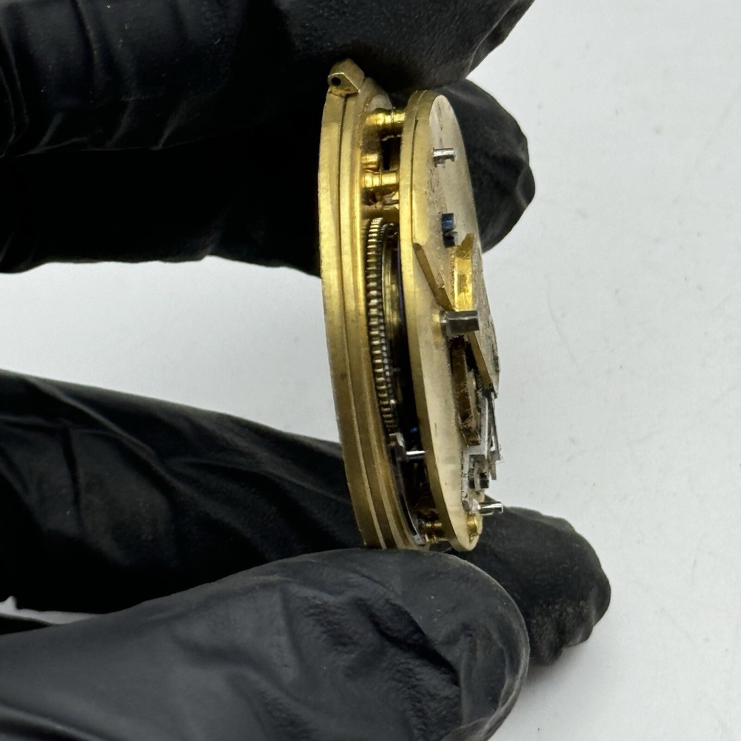 41.4mm Unidentified Fusee No Chain Pocket Watch Movement FOR PARTS
