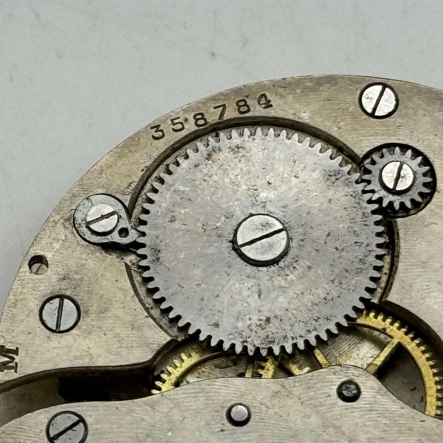 50.4mm Unidentified Unique Pocket Watch Movement FOR PARTS Restore