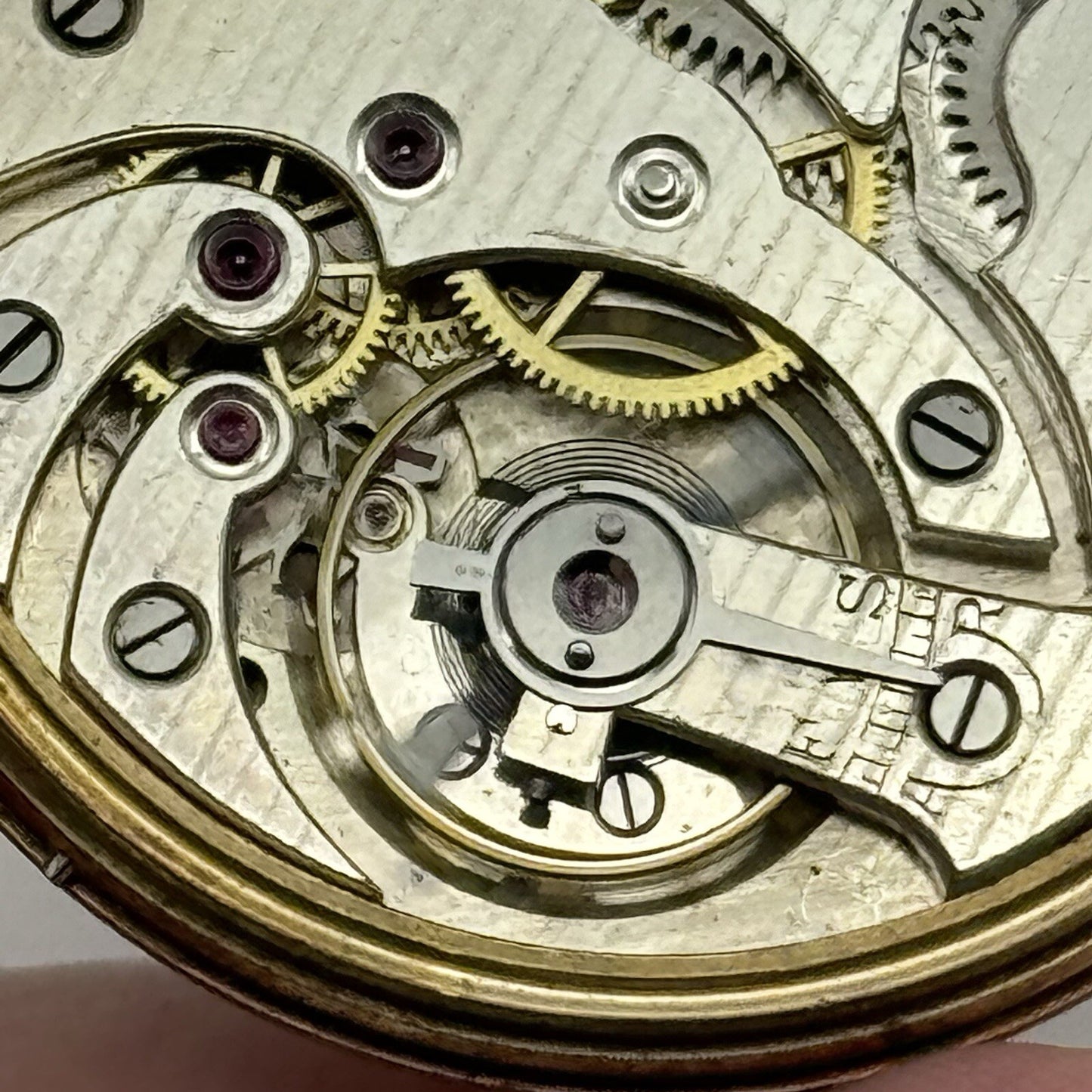 43.1mm Unidentified High Quality Balance Pocket Watch Movement FOR PARTS Repair
