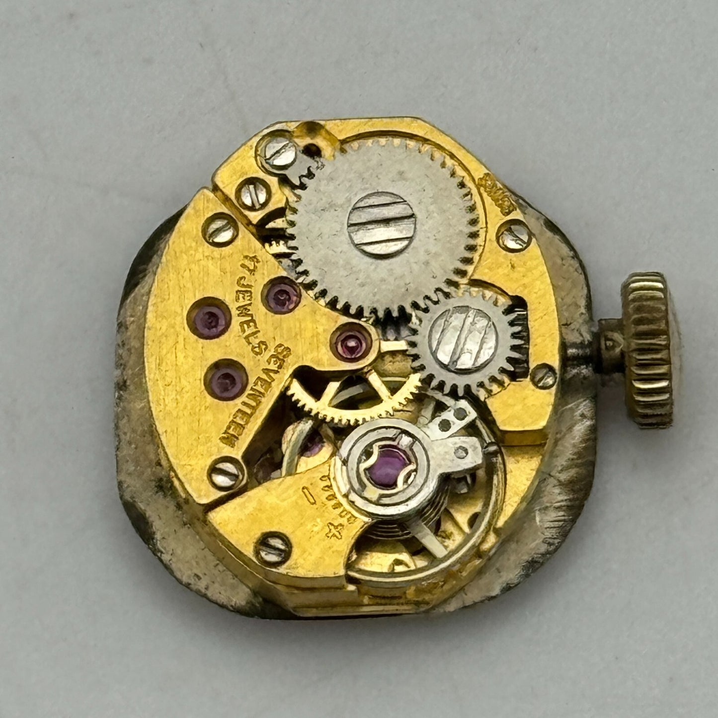 13mm Ladies Rone AS 1977-2 A Schild Balance Ok Vintage Watch Movement PARTS