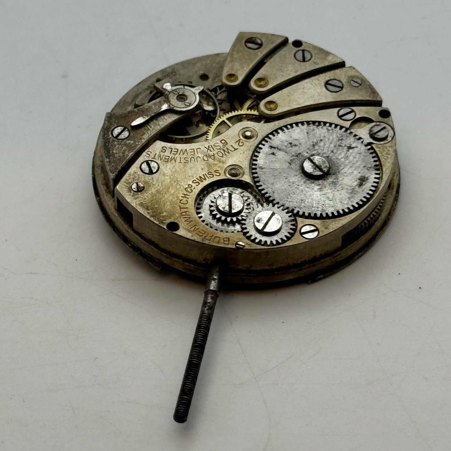 42.7mm Manual Wind Buren Watch Co Higher Grade Pocket Watch Movement FOR PARTS
