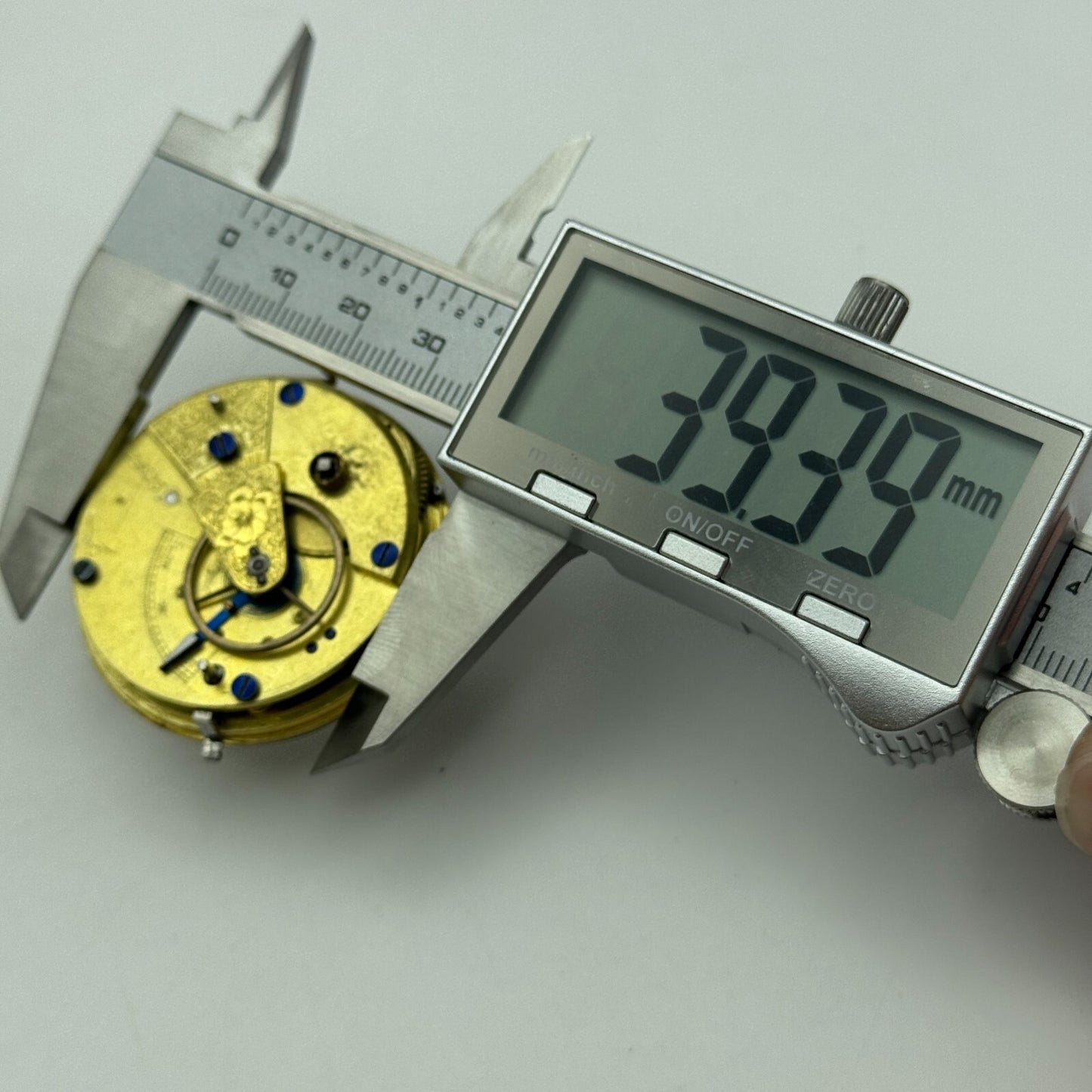 43.2mm Antique Key Wound Pocket Watch Movement PARTS REPAIR SPARES