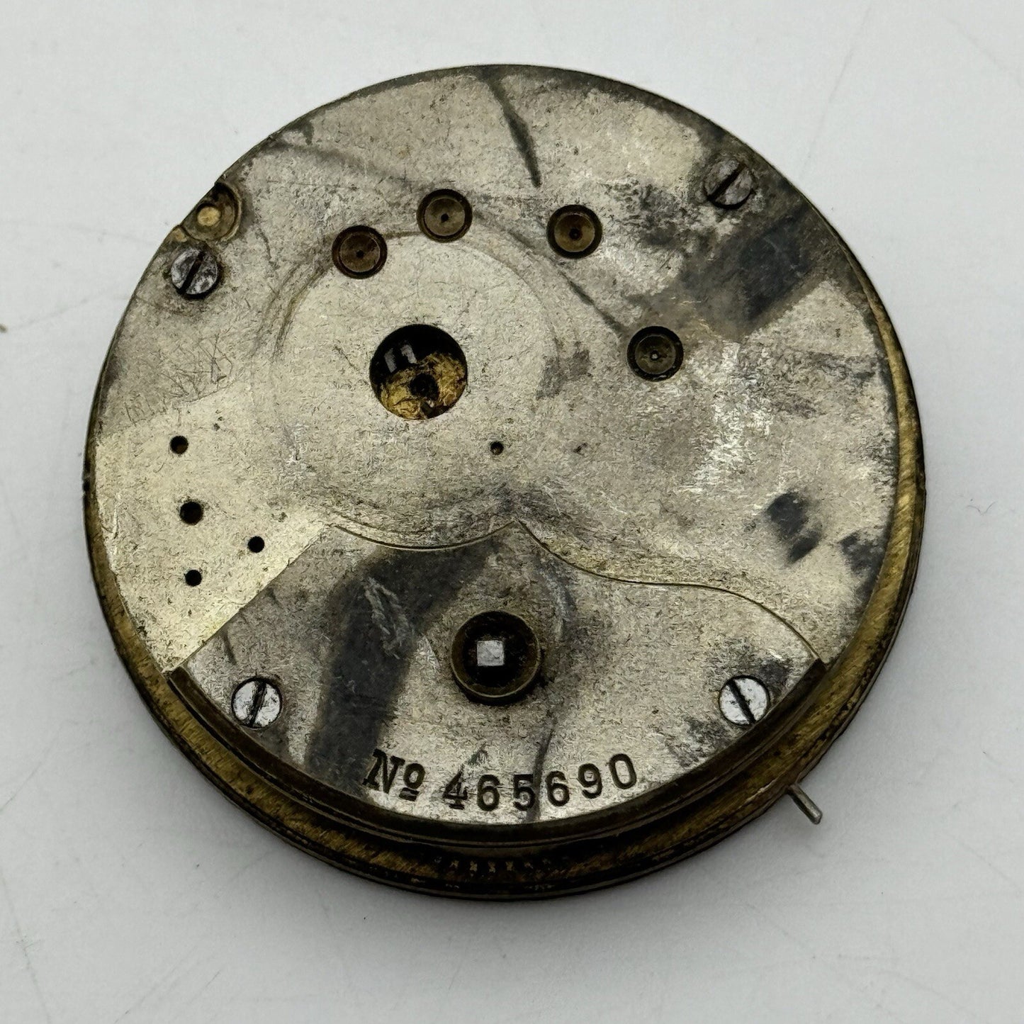 45.9mm Manual Wind No Pocket Watch Movement Roman Numerals Dial FOR PARTS