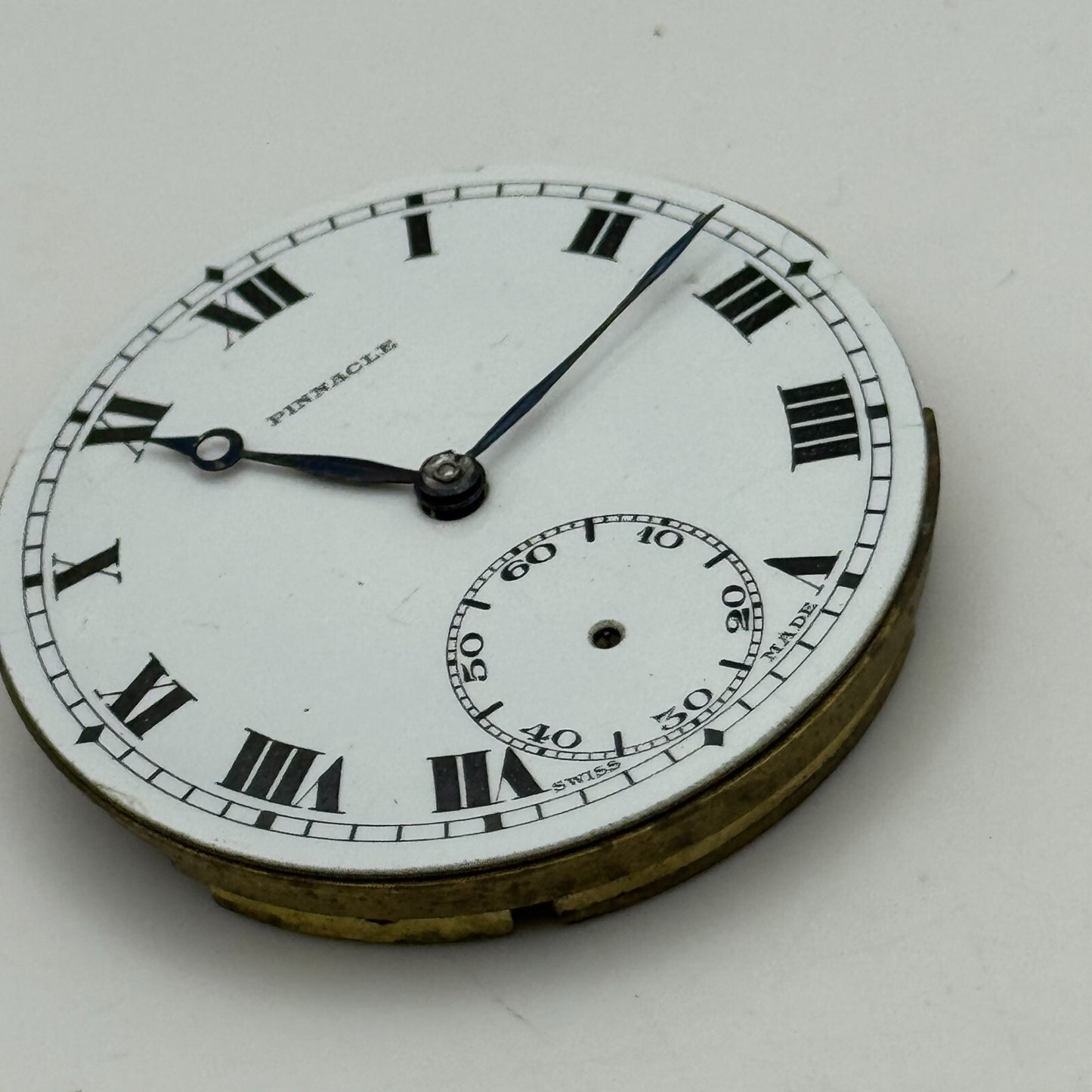 43mm Pinnacle 7 Jewels Sub Seconds Hunter Swiss Pocket Watch Movement PARTS