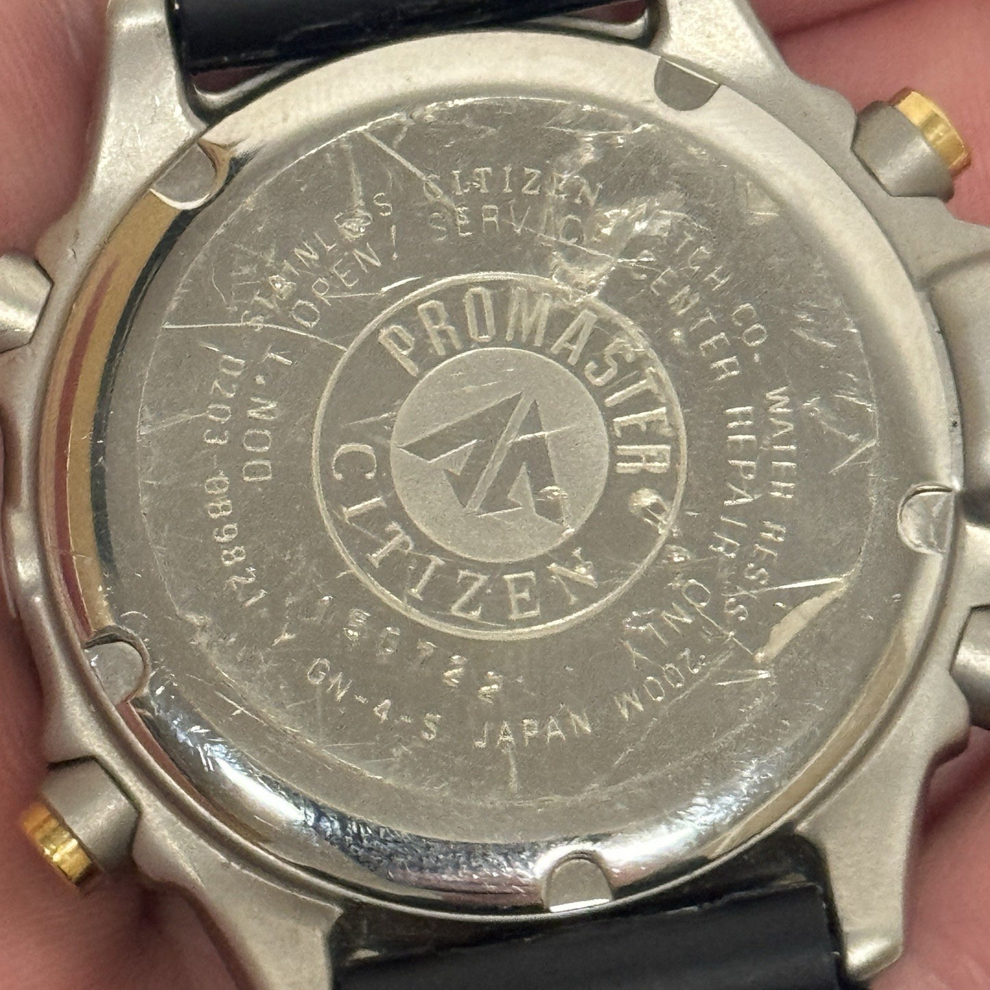 46mm Citizen Promaster Hyper Aqualand D203-089821 Digital Watch Runs To Repair