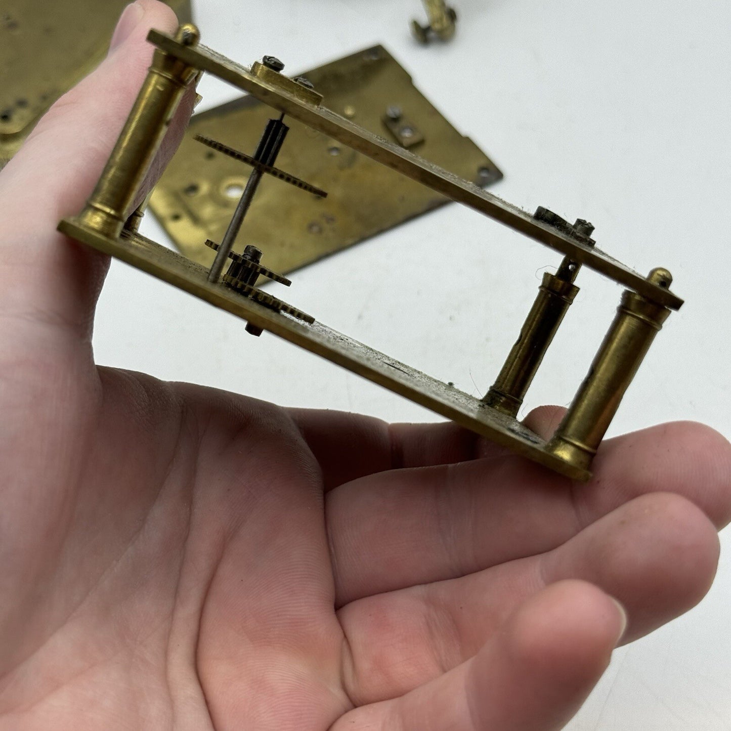 Unidentified Antique Clock Parts Unknown Origin Or Age See Photos Parts Repair