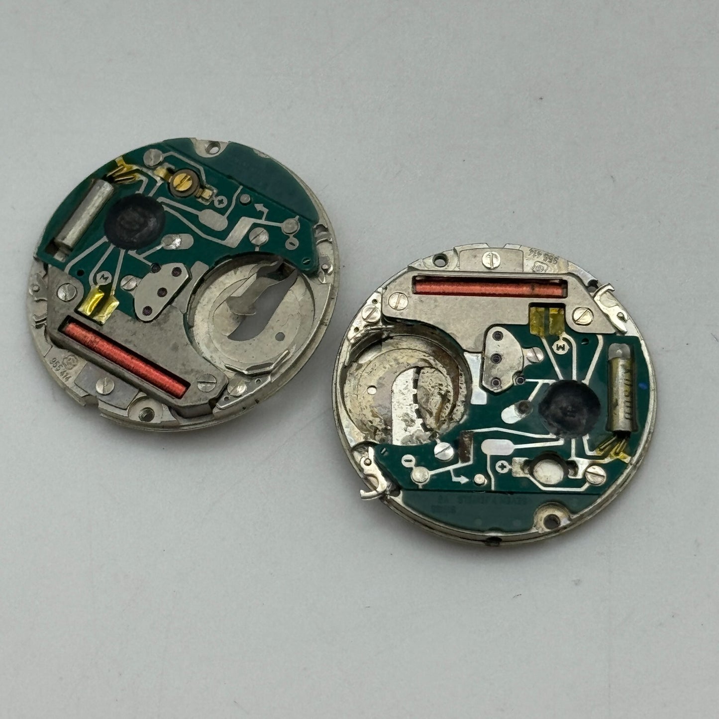 23.8mm 2 x ETA 955.414 Swiss 7 Jewels Quartz Watch Movement Vintage PARTS SPARES