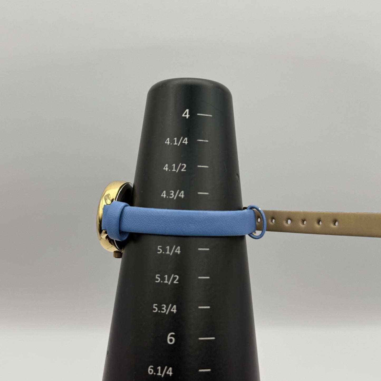 Limit Ladies Quartz Watch Gold Tone Blue Strap Working 25mm New Battery