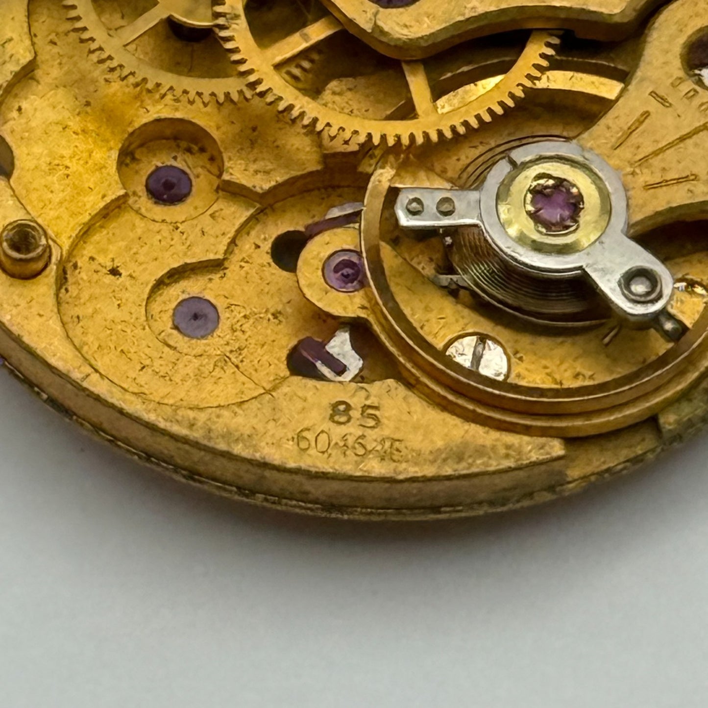 Smiths De Luxe 60464e Cal 85 Watch Movement Manual Wind Vintage Parts 26.9mm