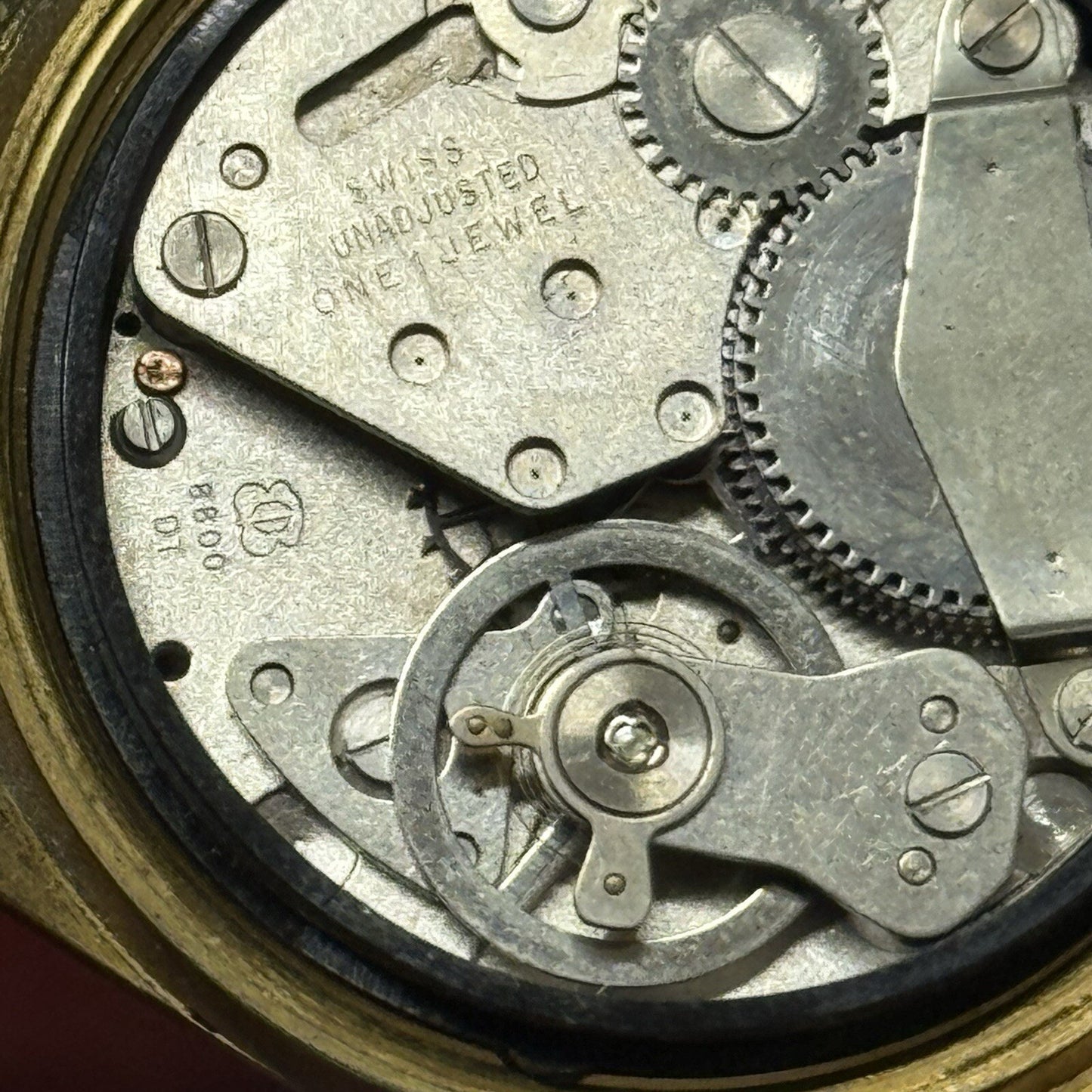 35mm Manual Wind Gents Vintage Newmark EB 8800 DT Movement Watch NON WORKING