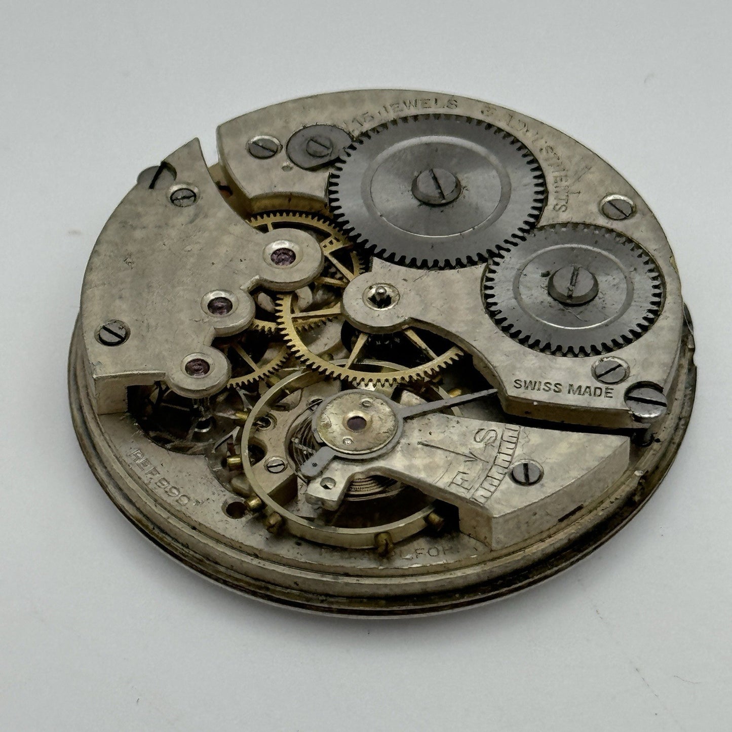 43mm Cyma 999 Fattorini & Sons Bradford Open Face Pocket Watch Movement PARTS