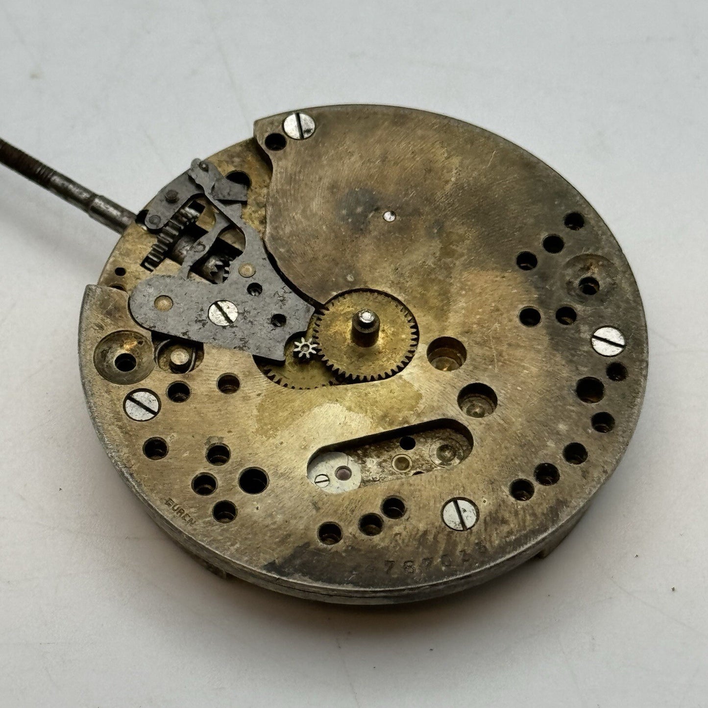 42.7mm Manual Wind Buren Watch Co Higher Grade Pocket Watch Movement FOR PARTS