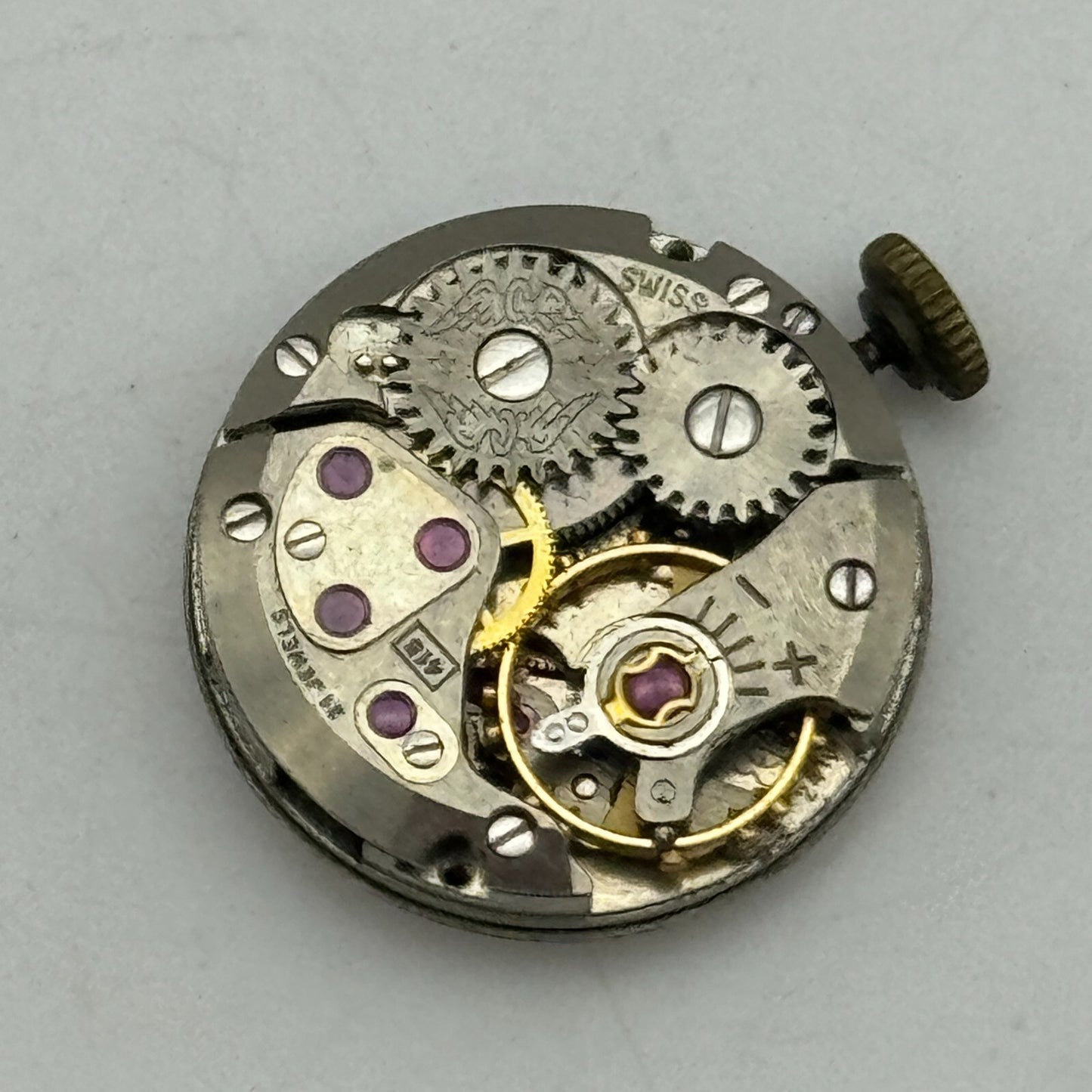 15.9mm Running ETA 2410 Rotary Maximus 415 Manual Wind Swiss Watch Movement