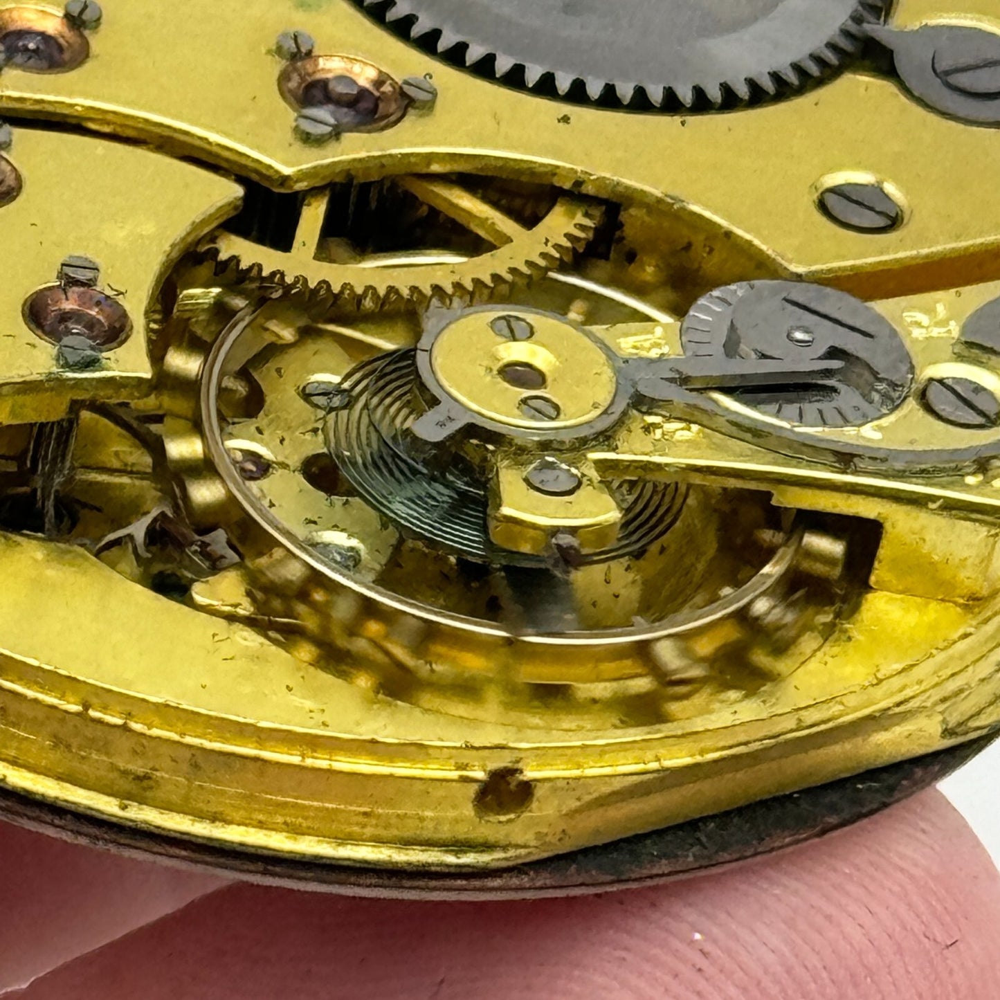 42.9mm High Grade Hendersons 17 Jewels Balance Ok Hunter Pocket Watch Movement