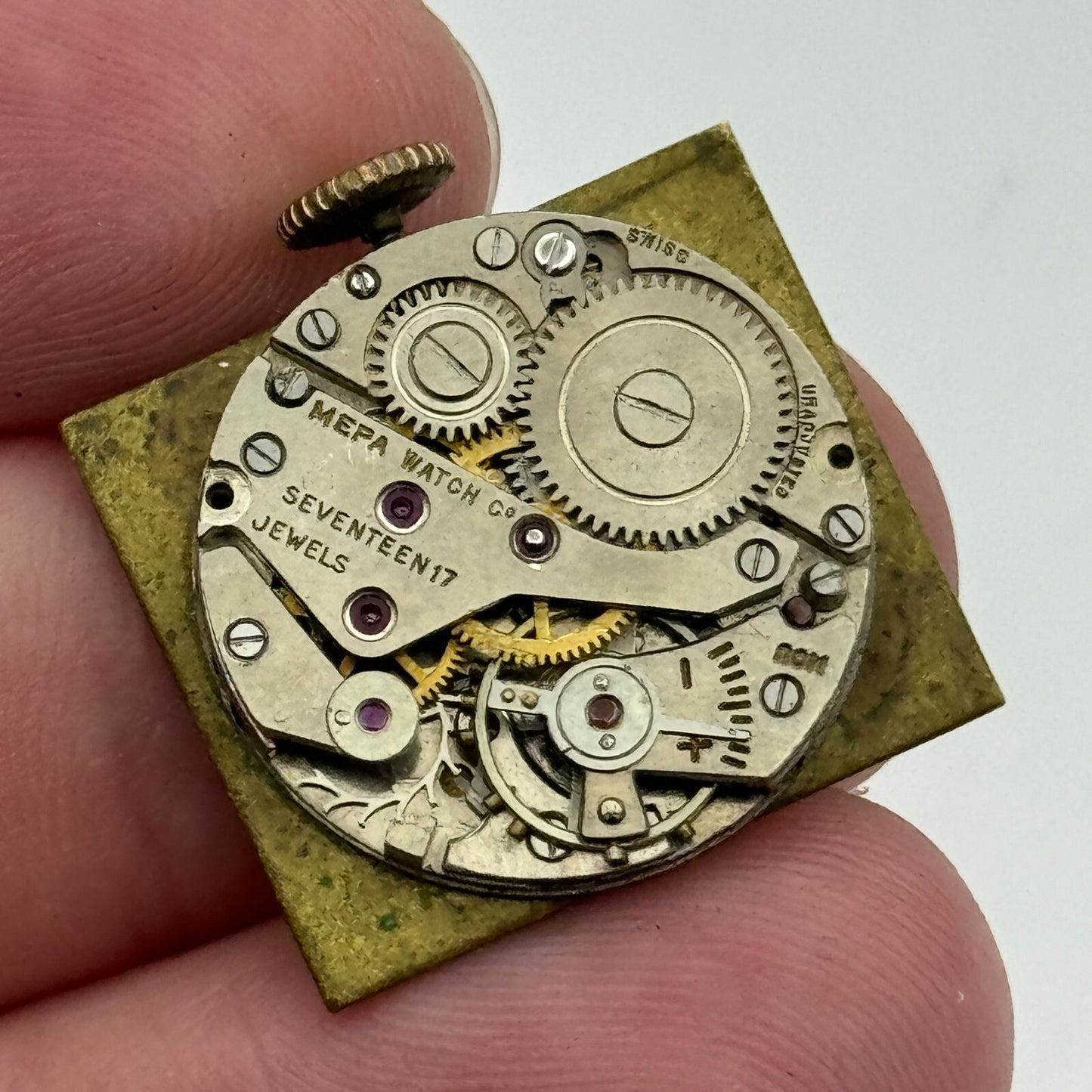 19.7mm Chalet AS 970 A Schild Manual Wind Watch Movement Swiss Vintage PARTS