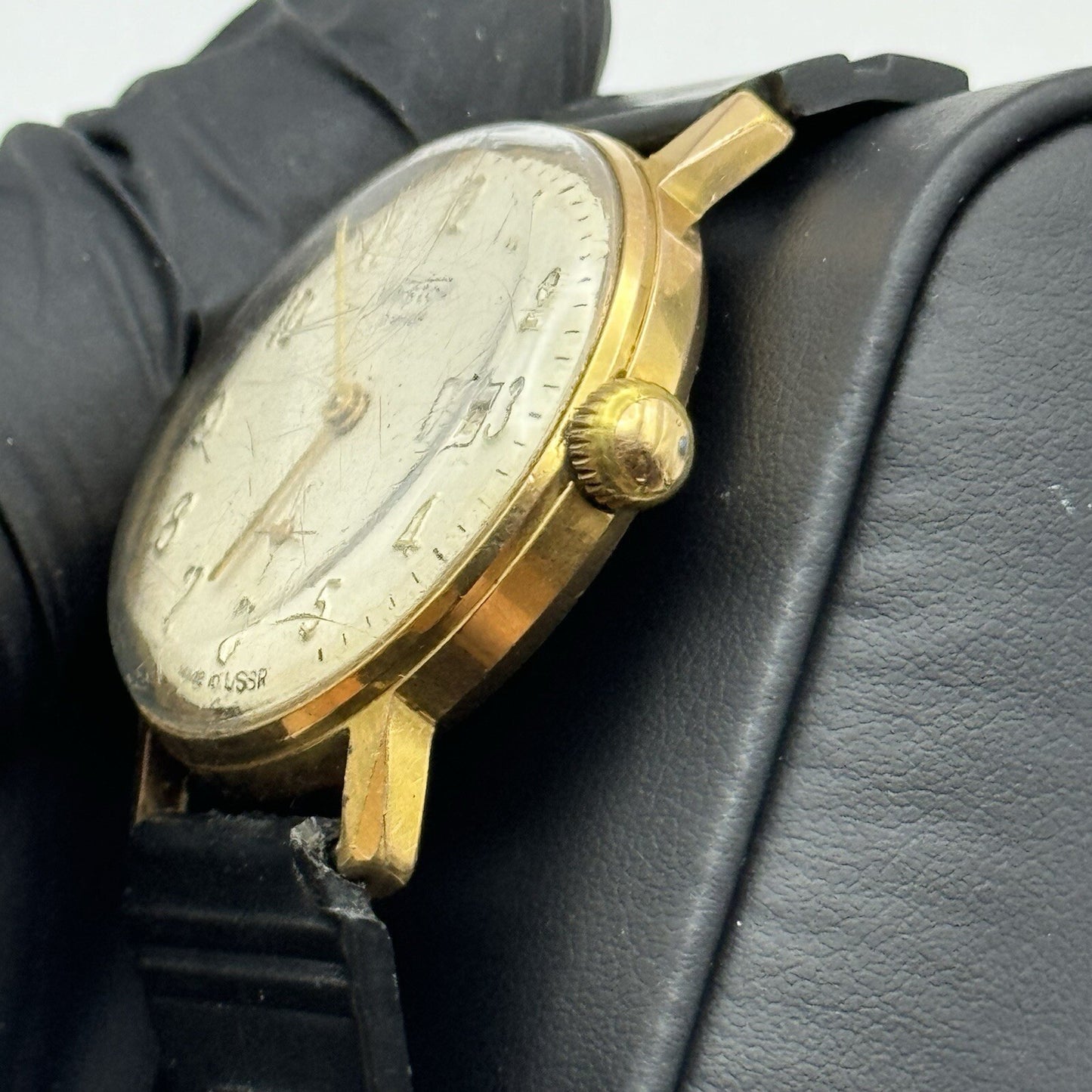 34mm Manual Wind Wostok USSR Date Dial Watch FOR PARTS