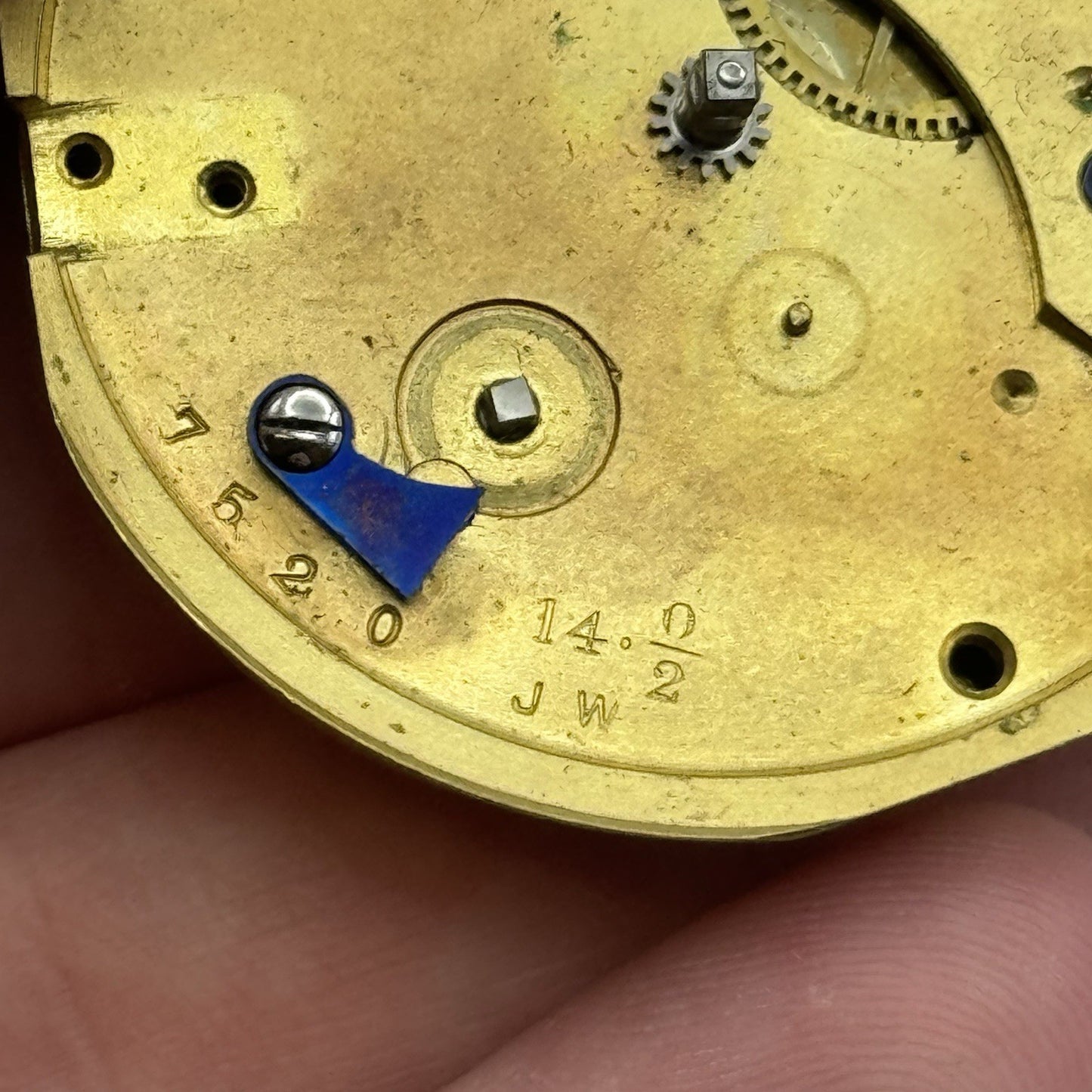 42.9mm Antique Fusee Quality English Pocket Watch Movement - PARTS REPAIR SPARES