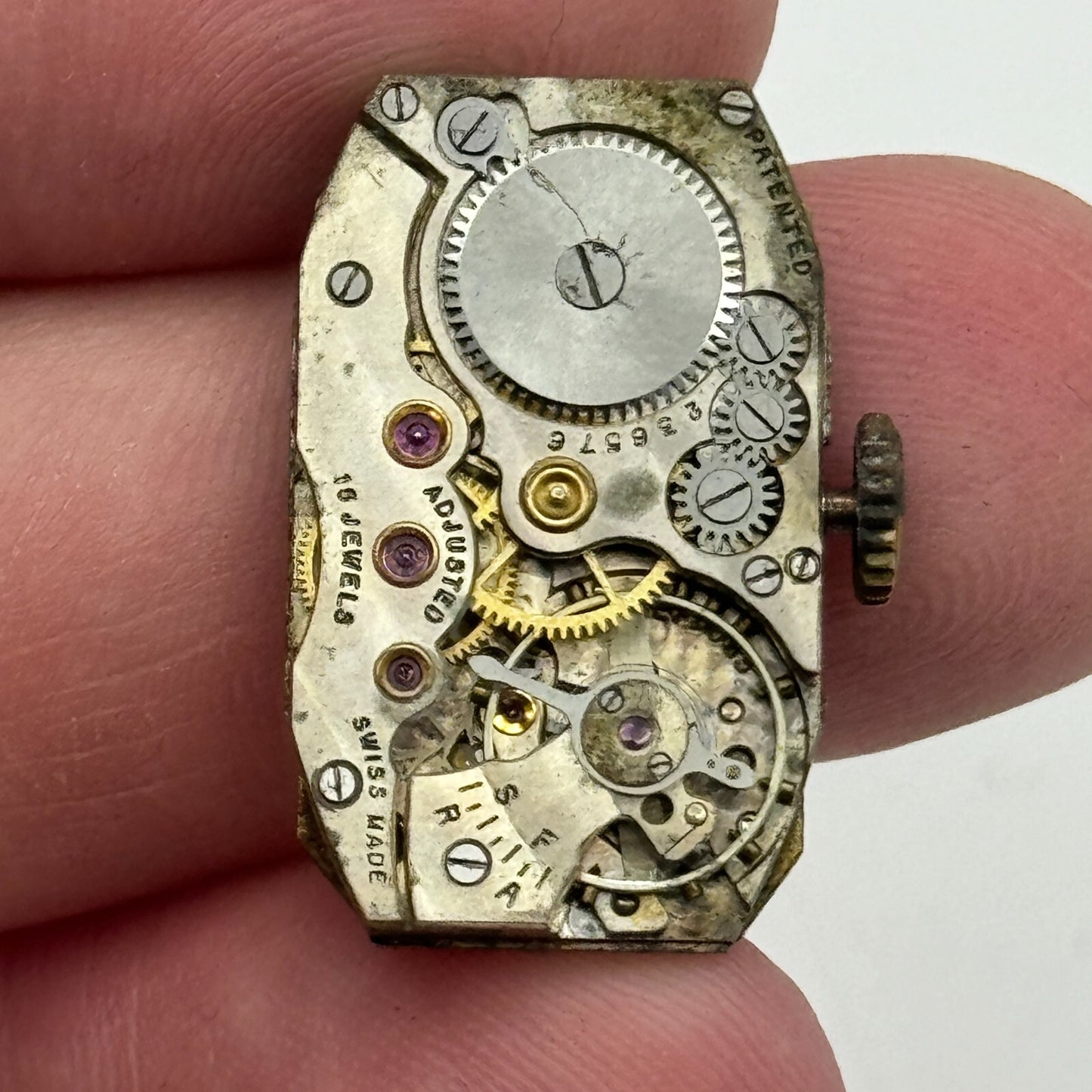 15.1mm Cyma Tavannes Ref 063 Balance Ok Swiss Watch Movement PARTS SPARES